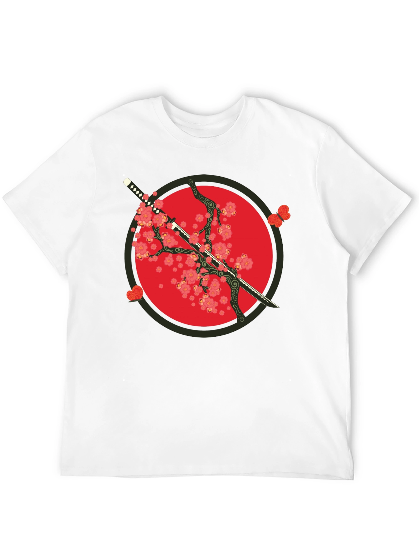 Katana & Blossom Graphic Tee