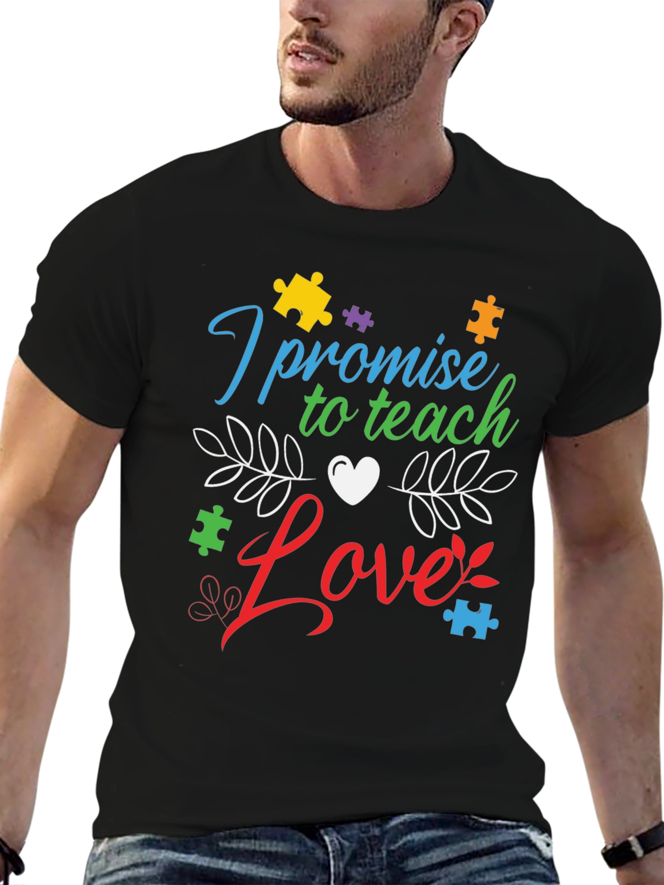 Teach Love Autism Awareness T-Shirt