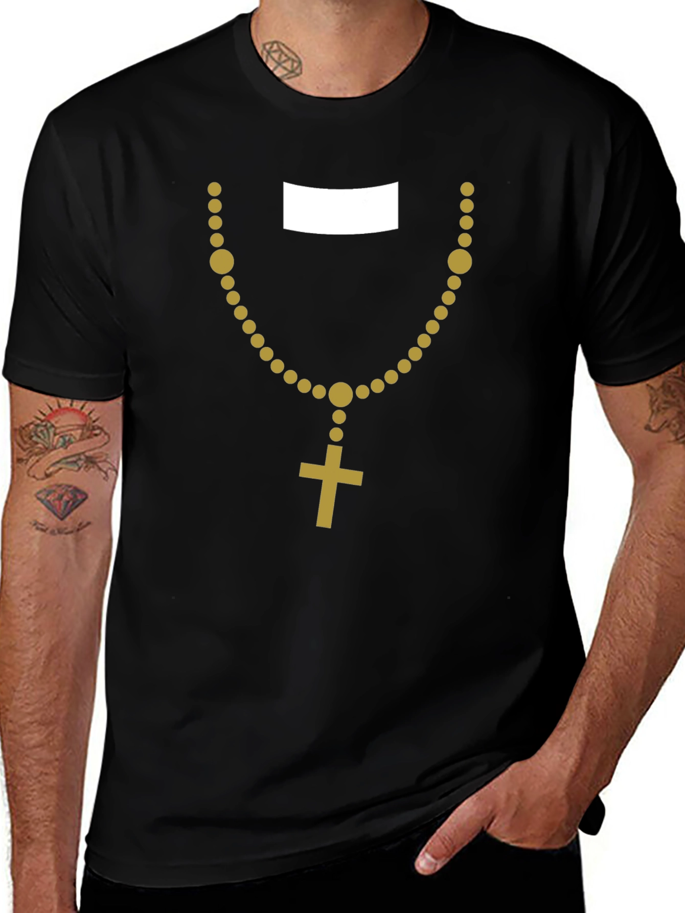 Priest Costume T-Shirt - Easy Halloween Costume