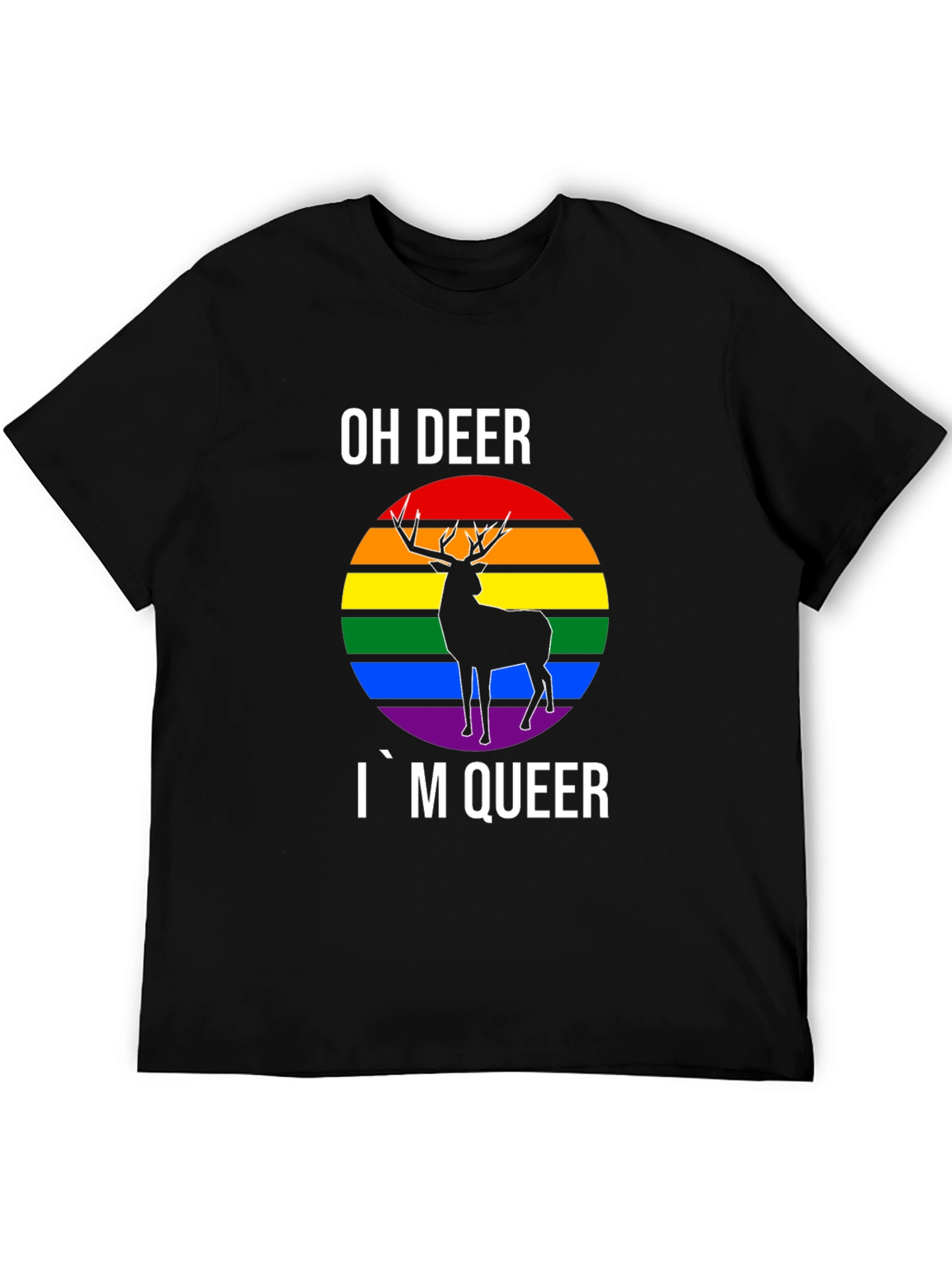 Oh Deer Im Queer Pride T-Shirt