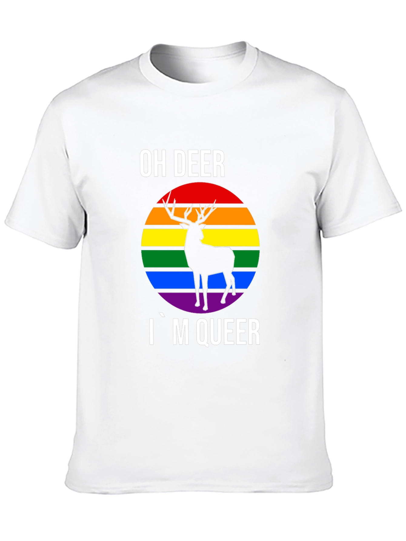 Oh Deer Im Queer Pride T-Shirt