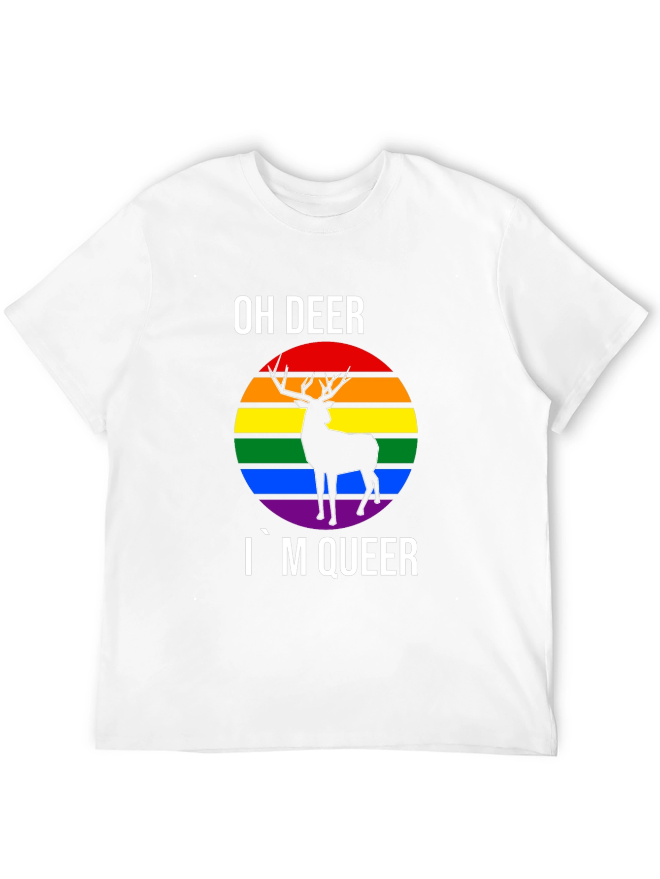 Oh Deer Im Queer Pride T-Shirt