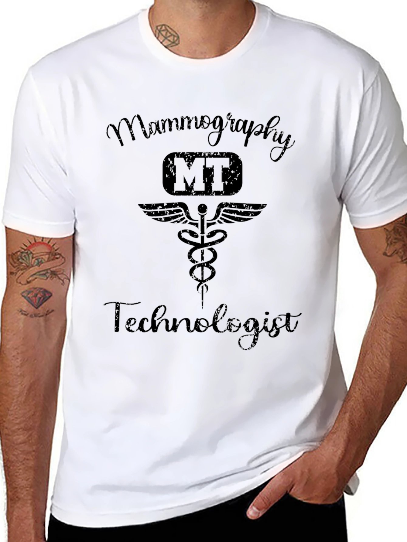Mammography Technologist Black T-Shirt