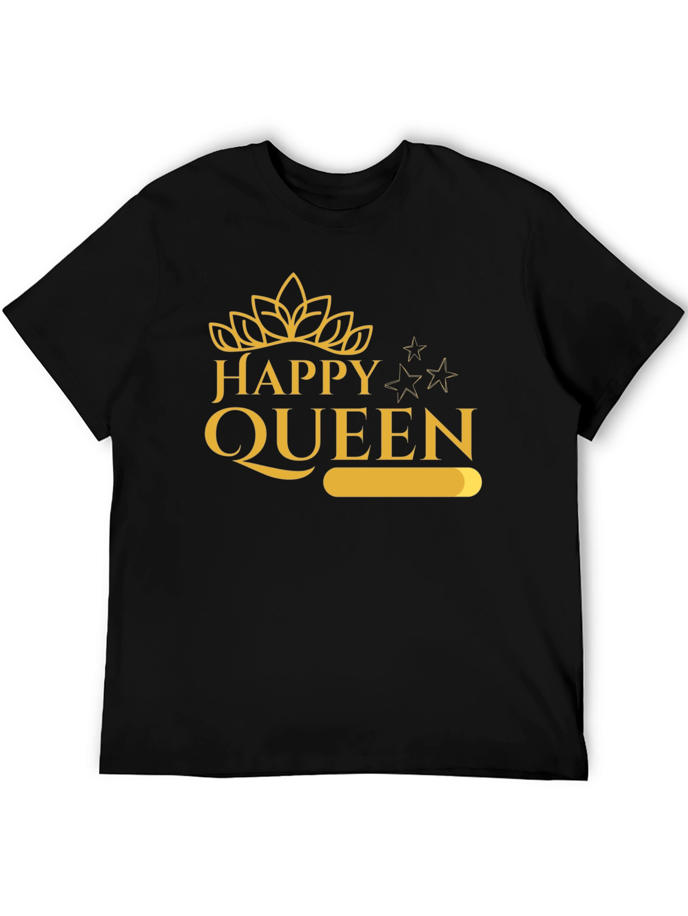 Happy Queen Graphic Tee - Black