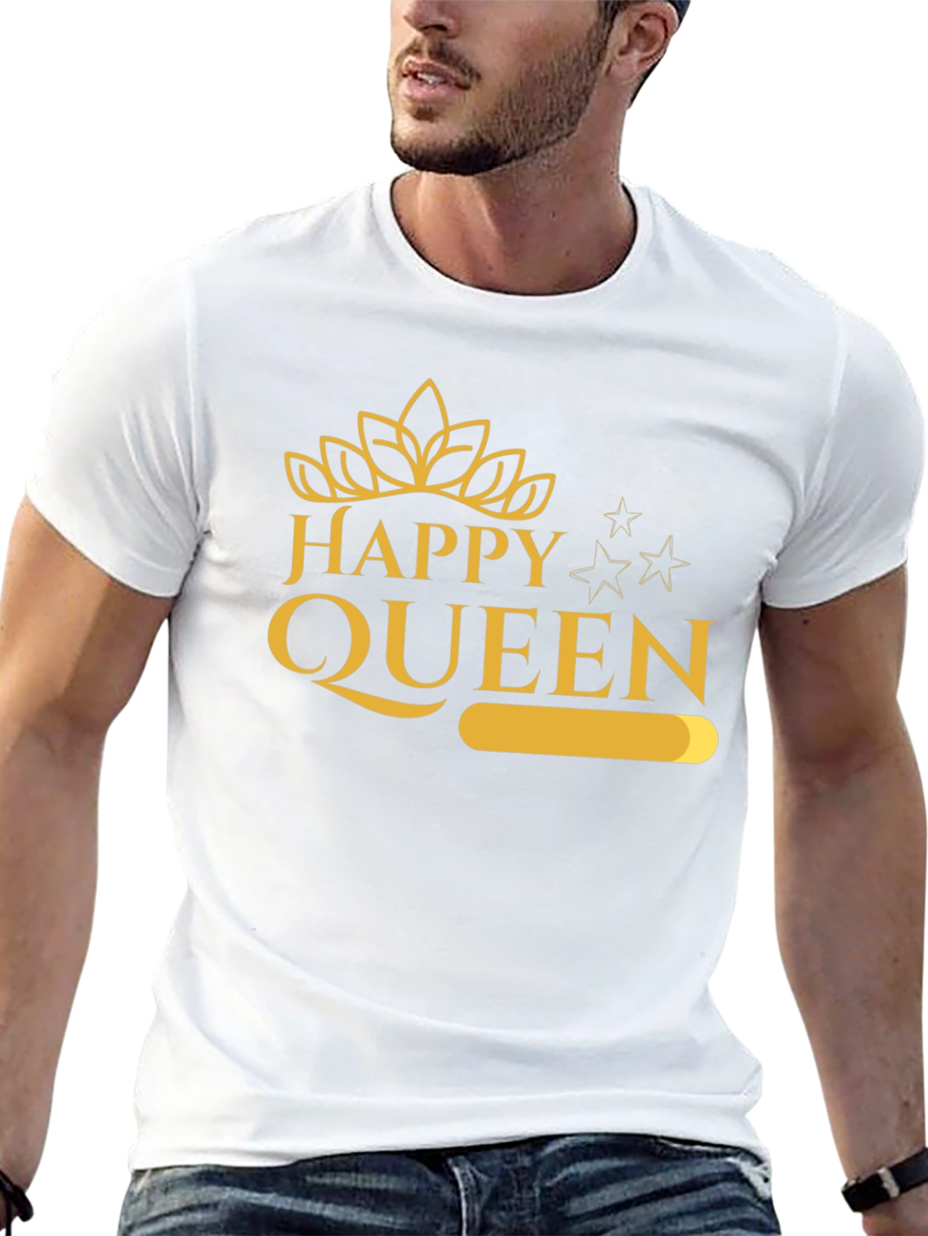 Happy Queen Graphic Tee - Black