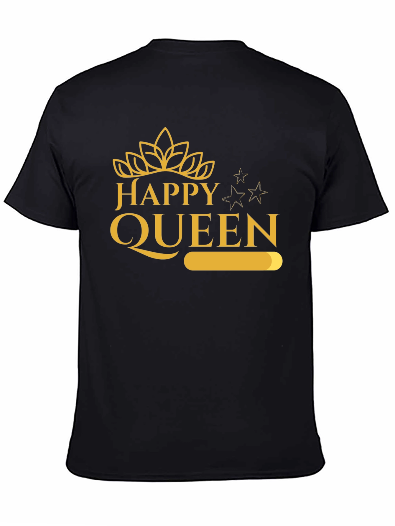 Happy Queen Graphic Tee - Black