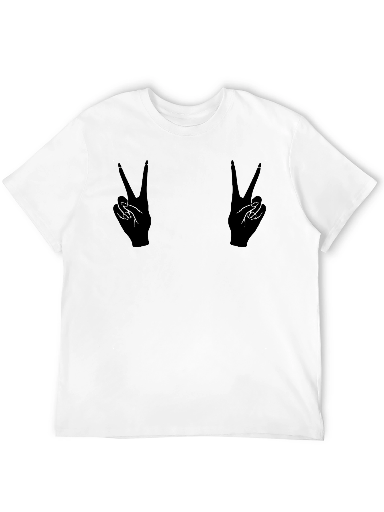 Peace Sign Hands Graphic T-Shirt