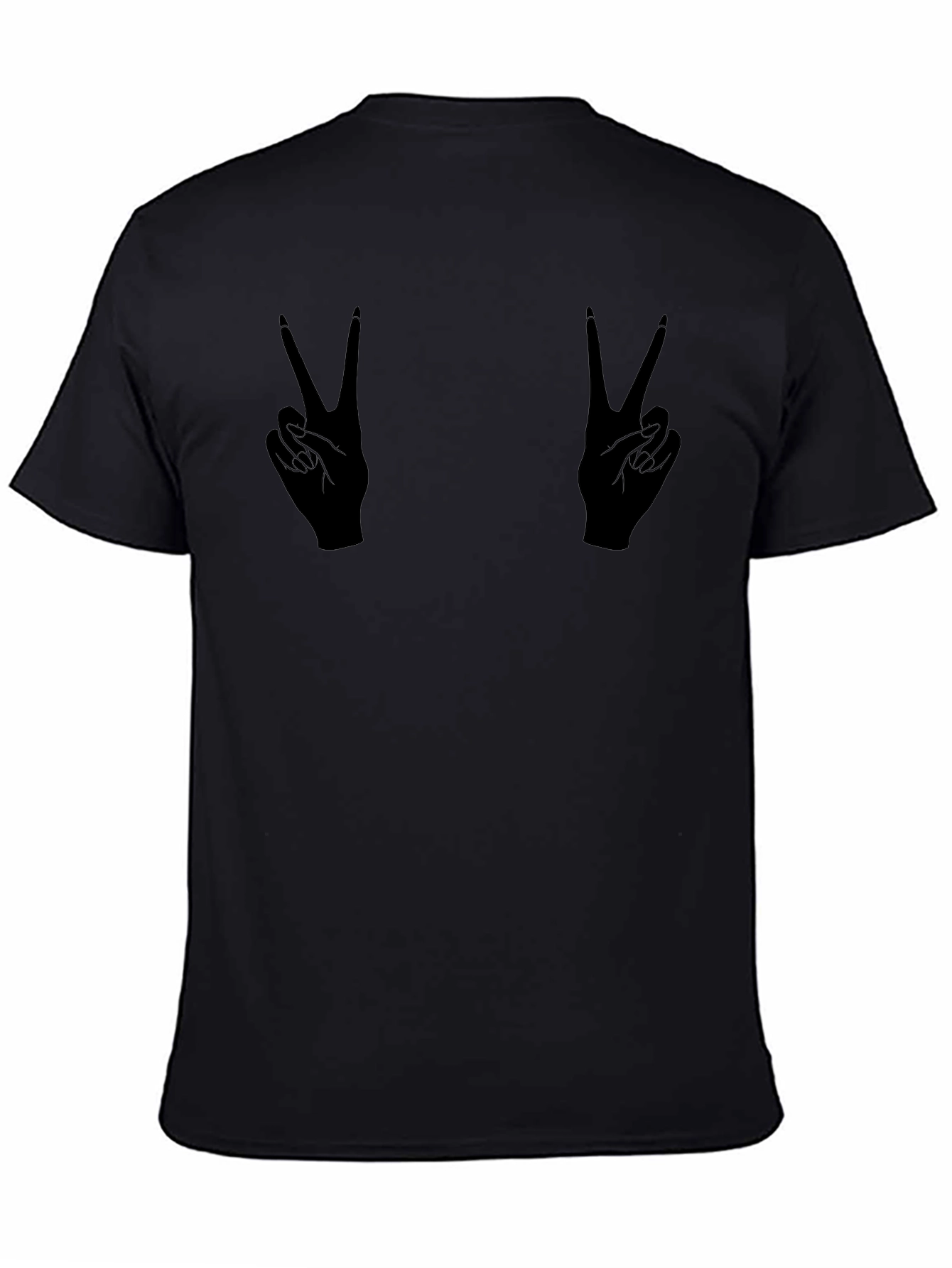 Peace Sign Hands Graphic T-Shirt