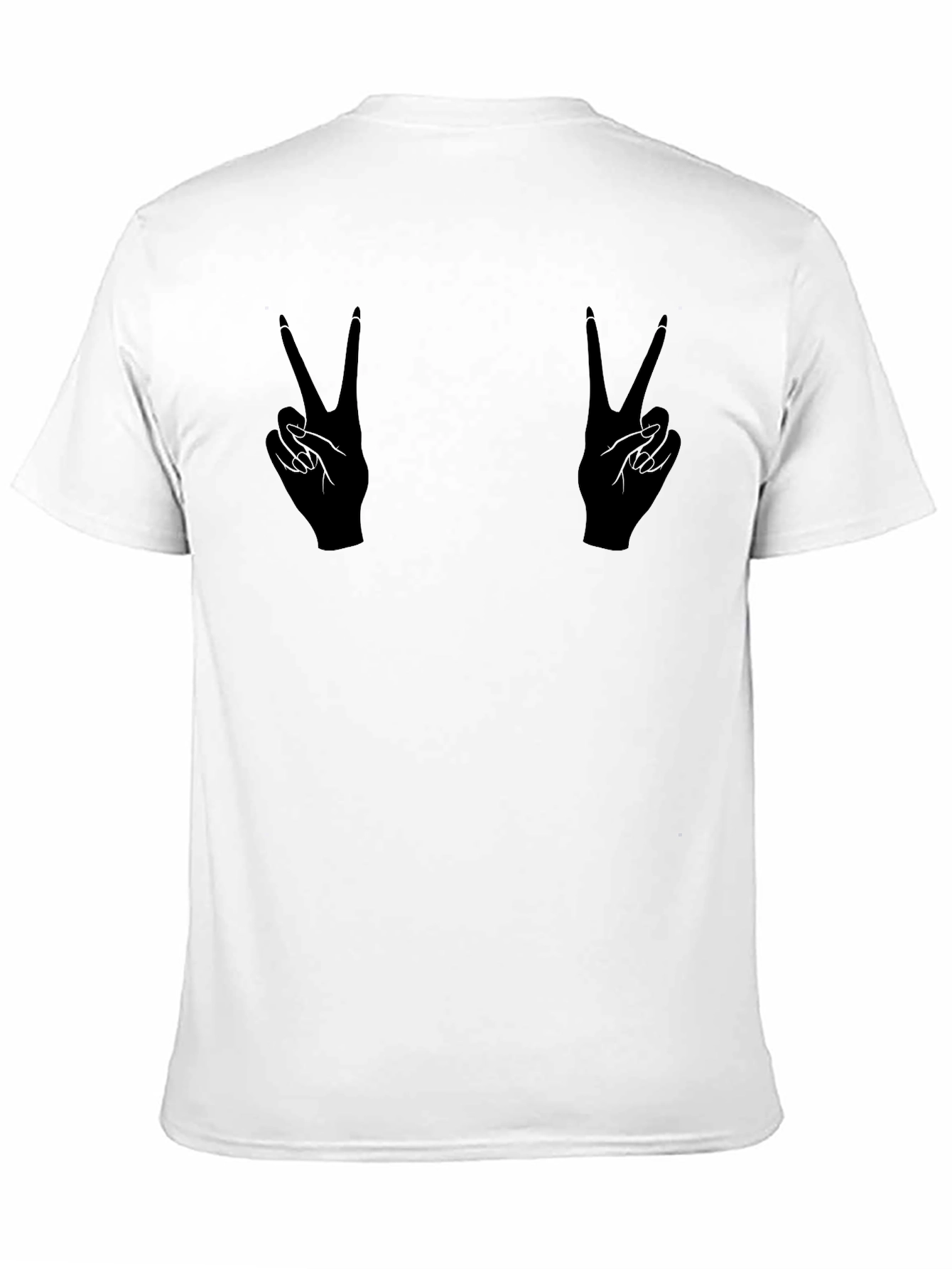 Peace Sign Hands Graphic T-Shirt