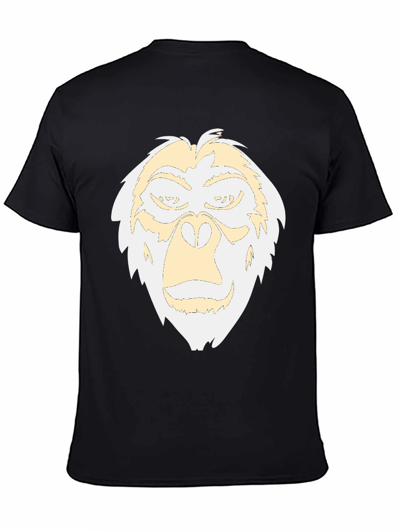 Yeti Face Graphic Tee - Black Cotton Blend