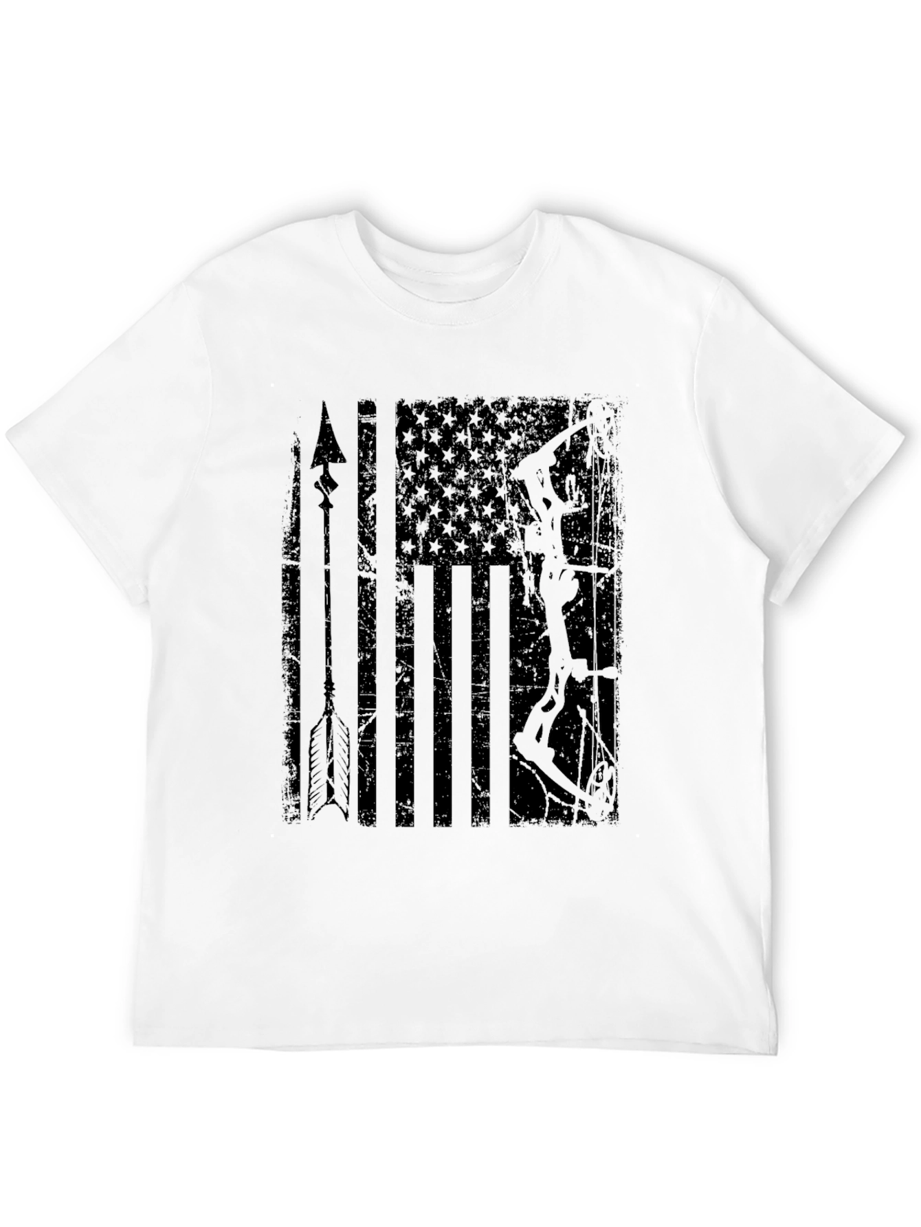 American Flag Bow Hunting T-Shirt