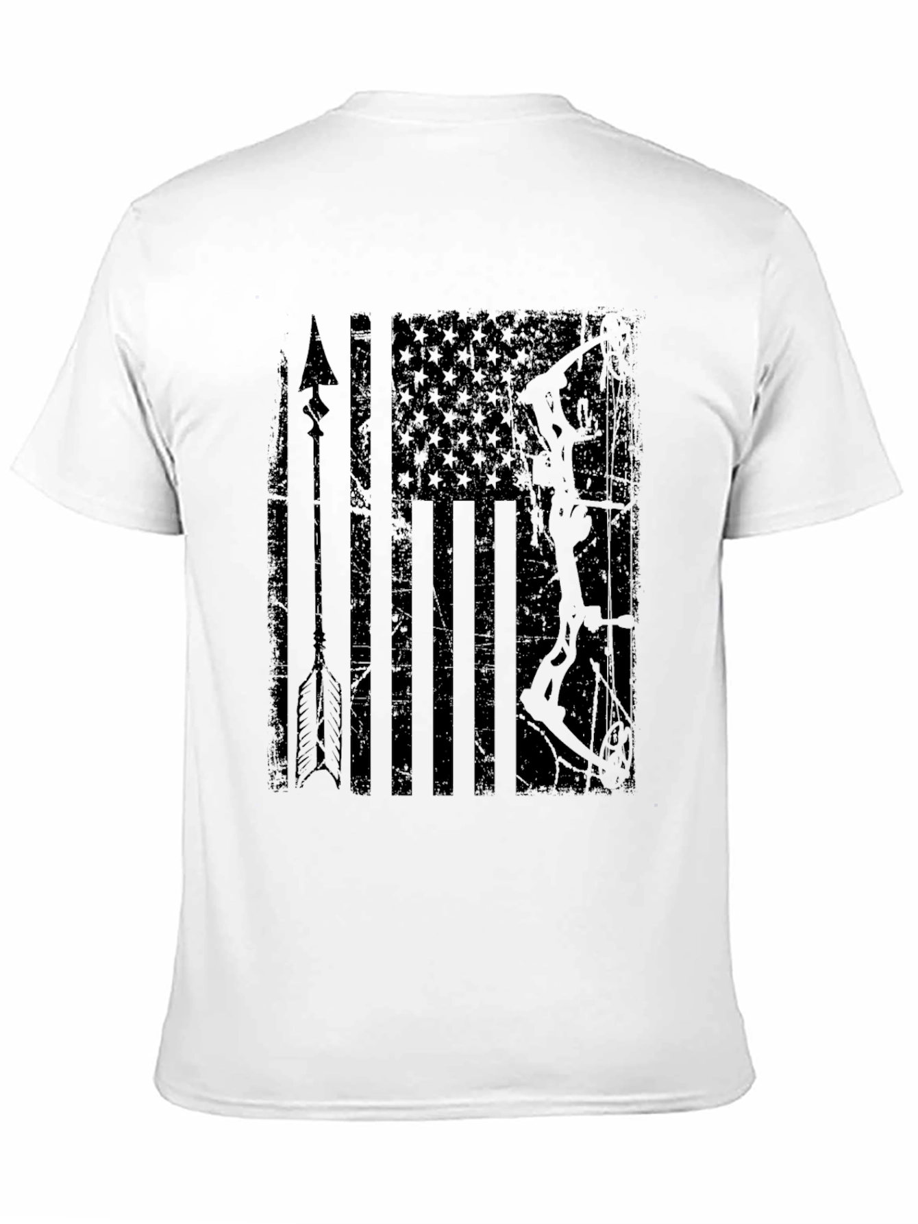American Flag Bow Hunting T-Shirt