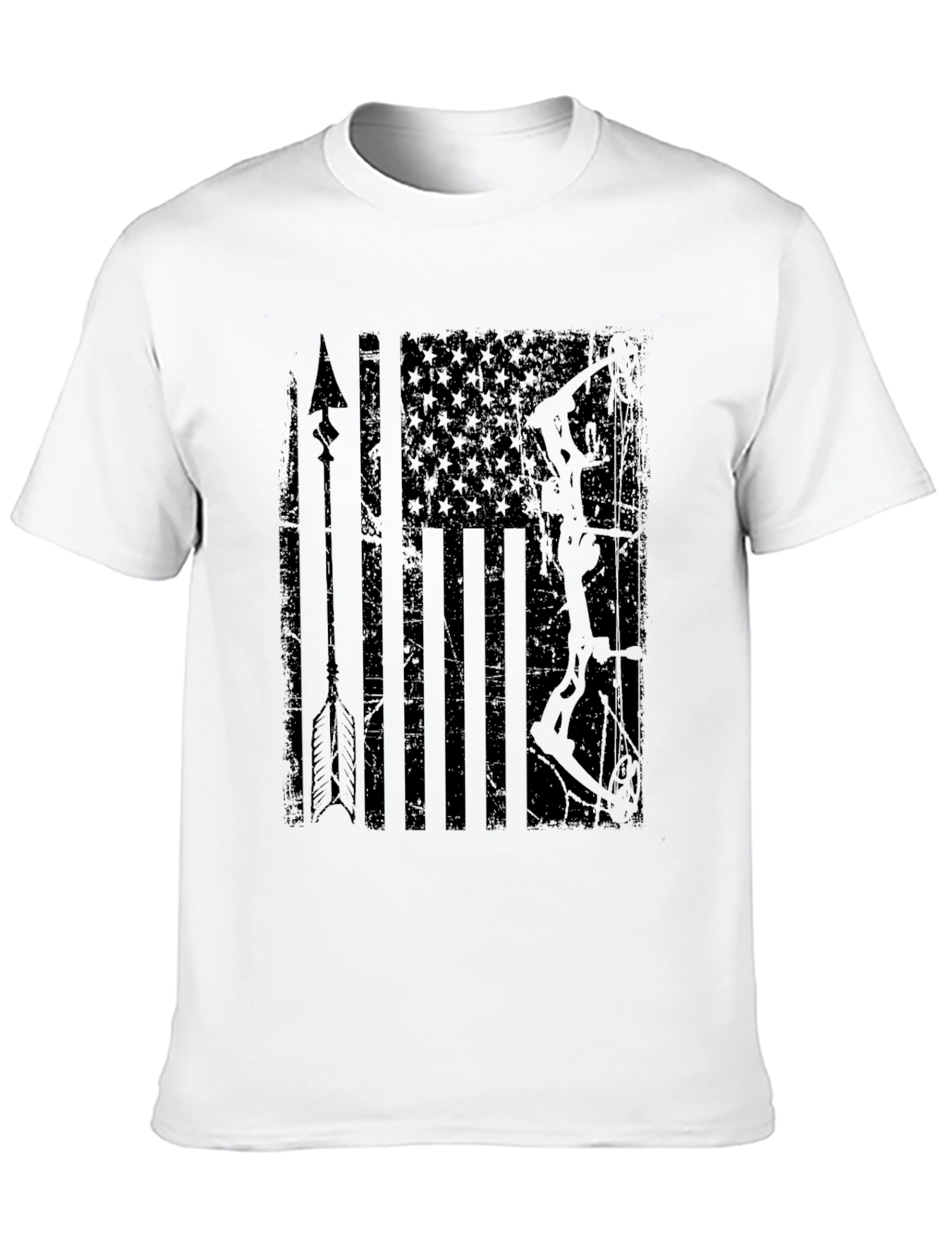 American Flag Bow Hunting T-Shirt