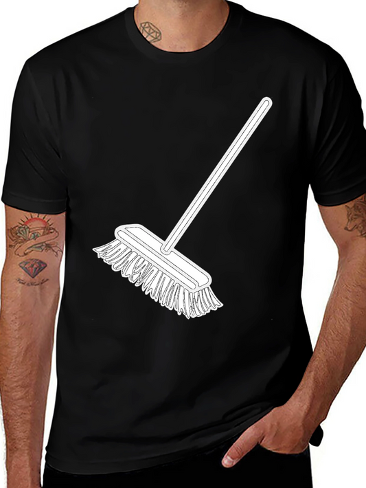 Broom Graphic Tee - Clean Style