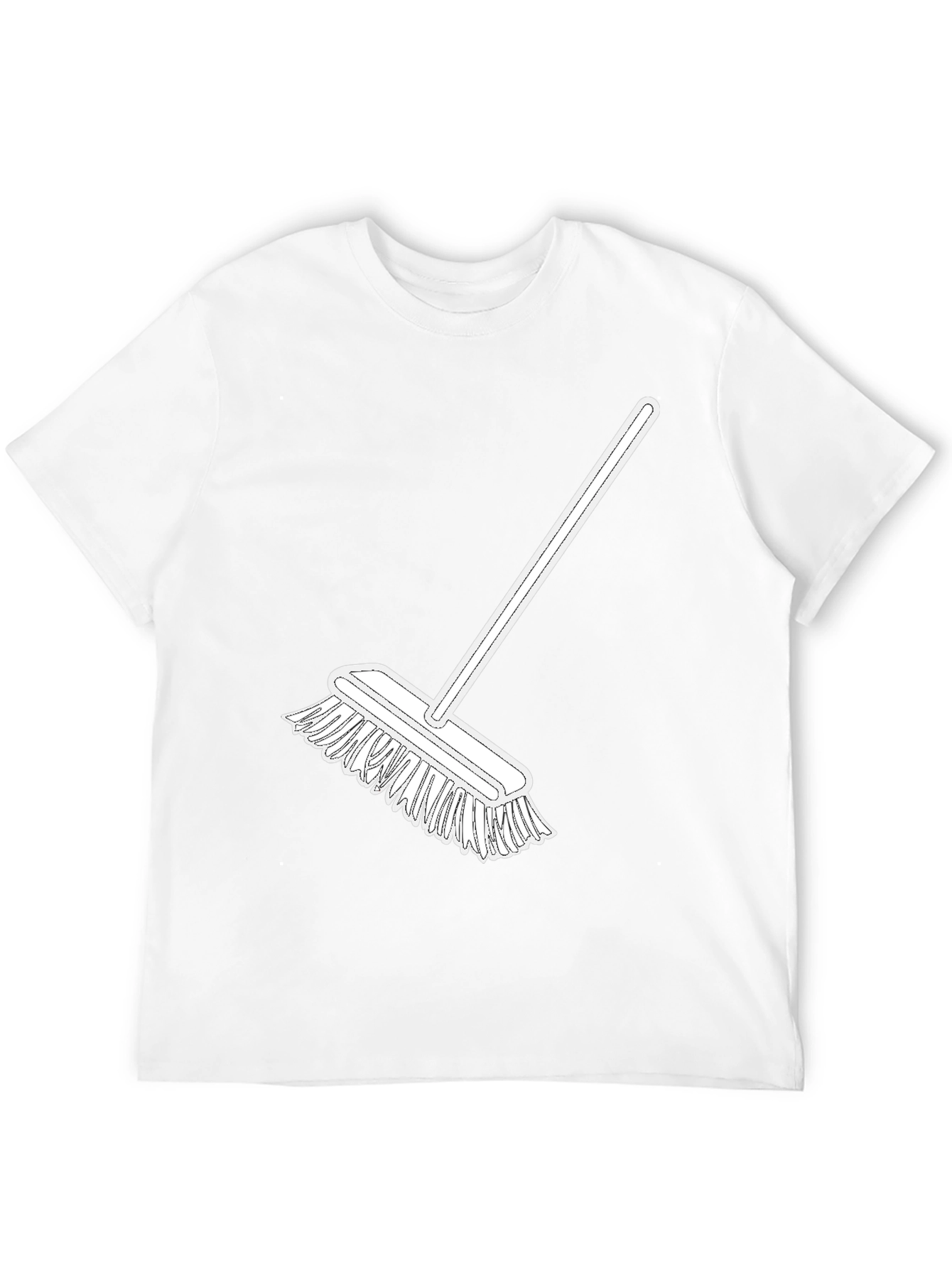 Broom Graphic Tee - Clean Style