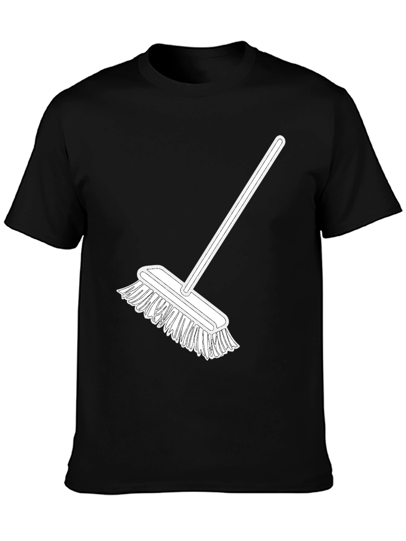 Broom Graphic Tee - Clean Style