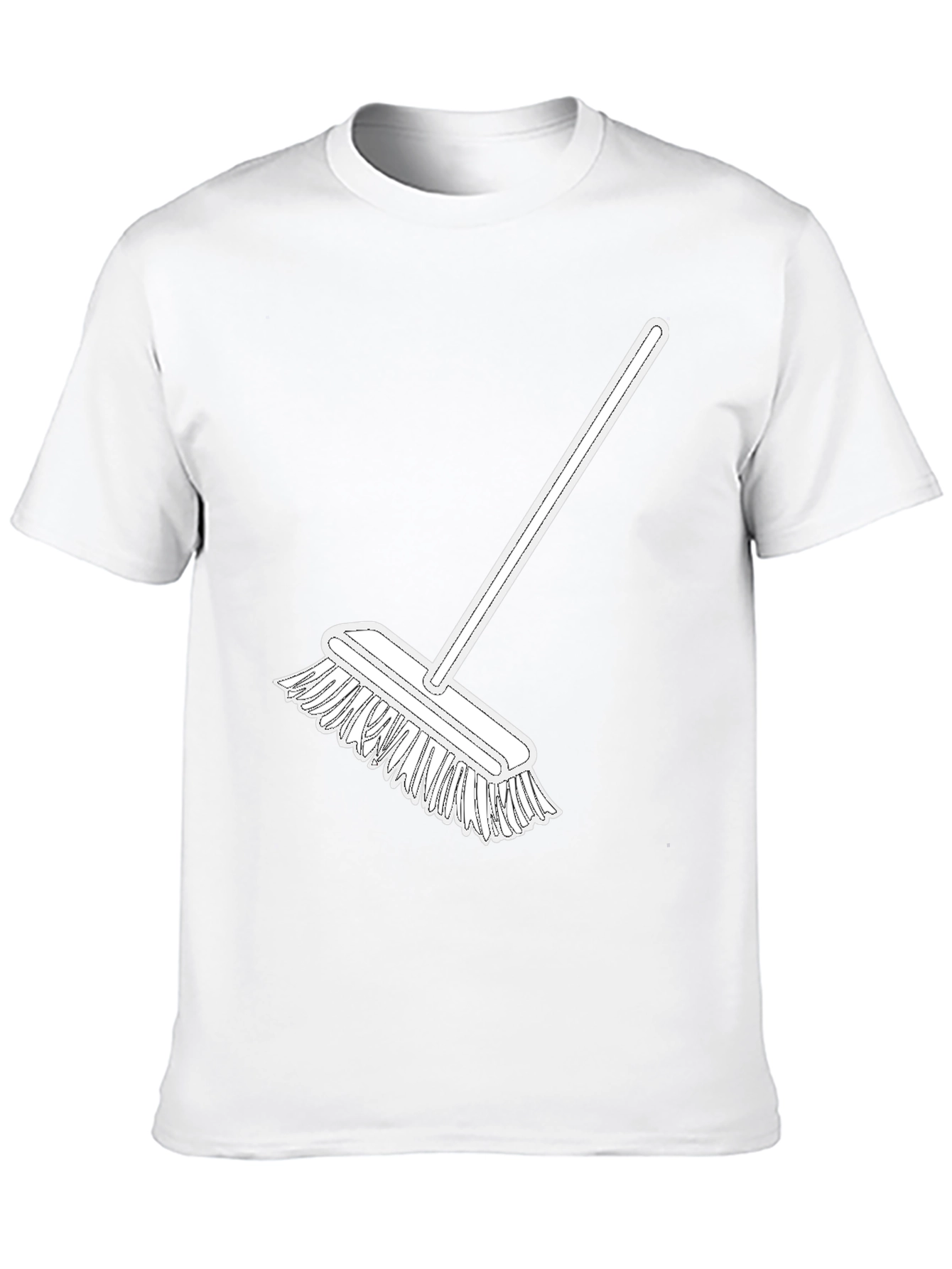 Broom Graphic Tee - Clean Style