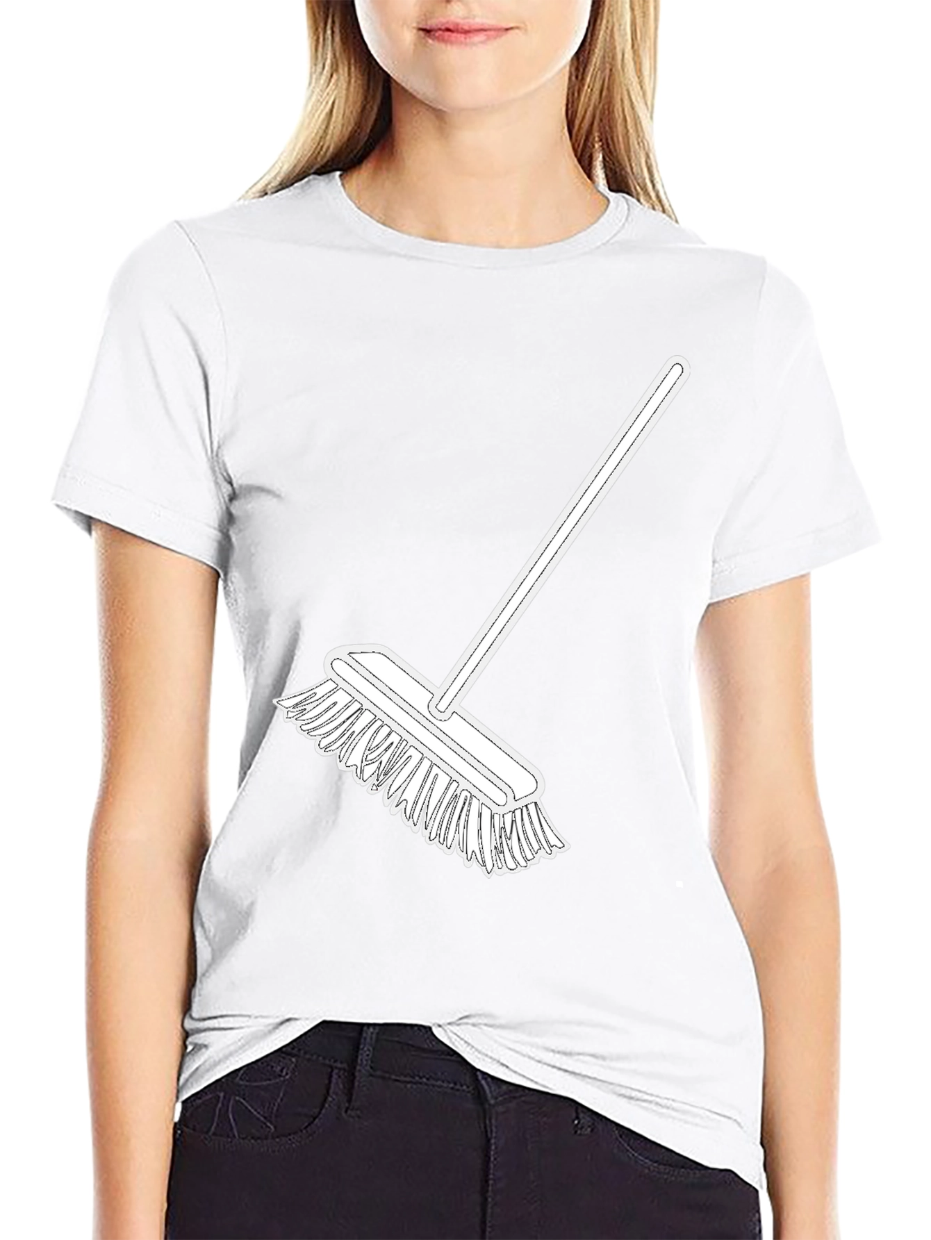Broom Graphic Tee - Clean Style