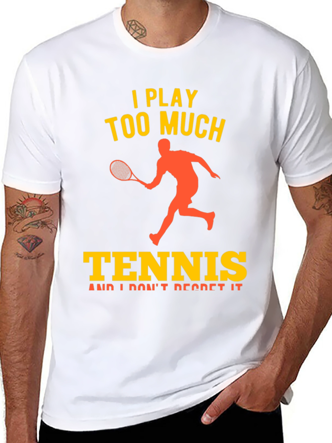 I Play Too Much Tennis Graphic T-Shirt