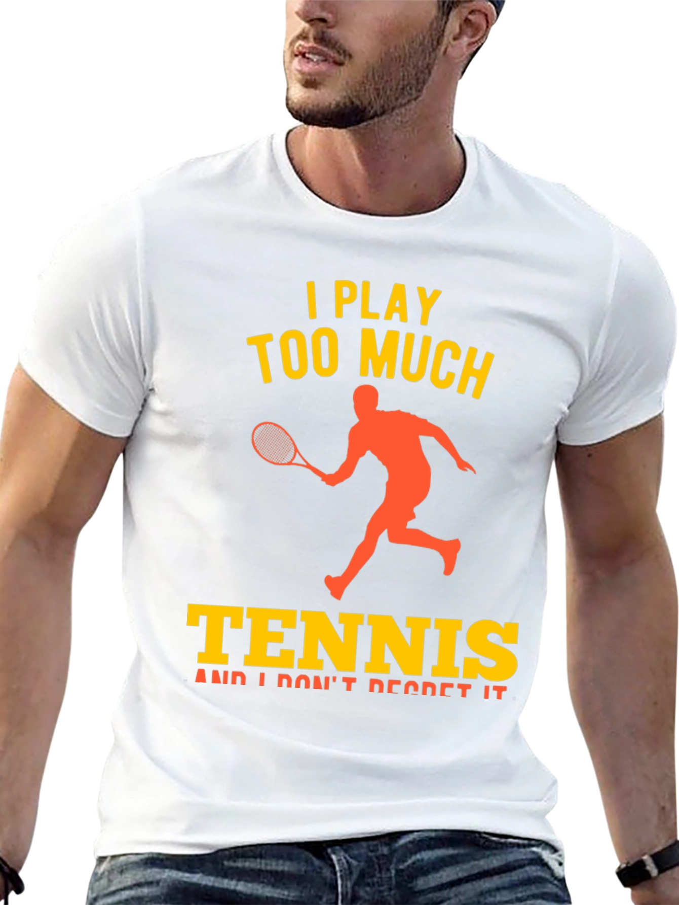 I Play Too Much Tennis Graphic T-Shirt