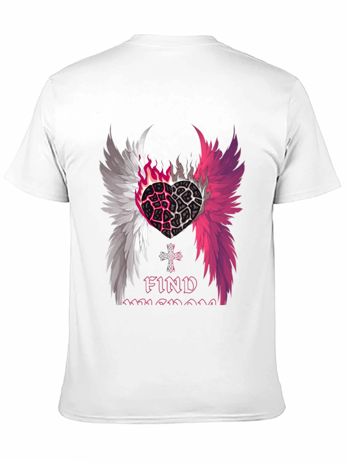 Heart Wings Graphic T-Shirt - Find Someone