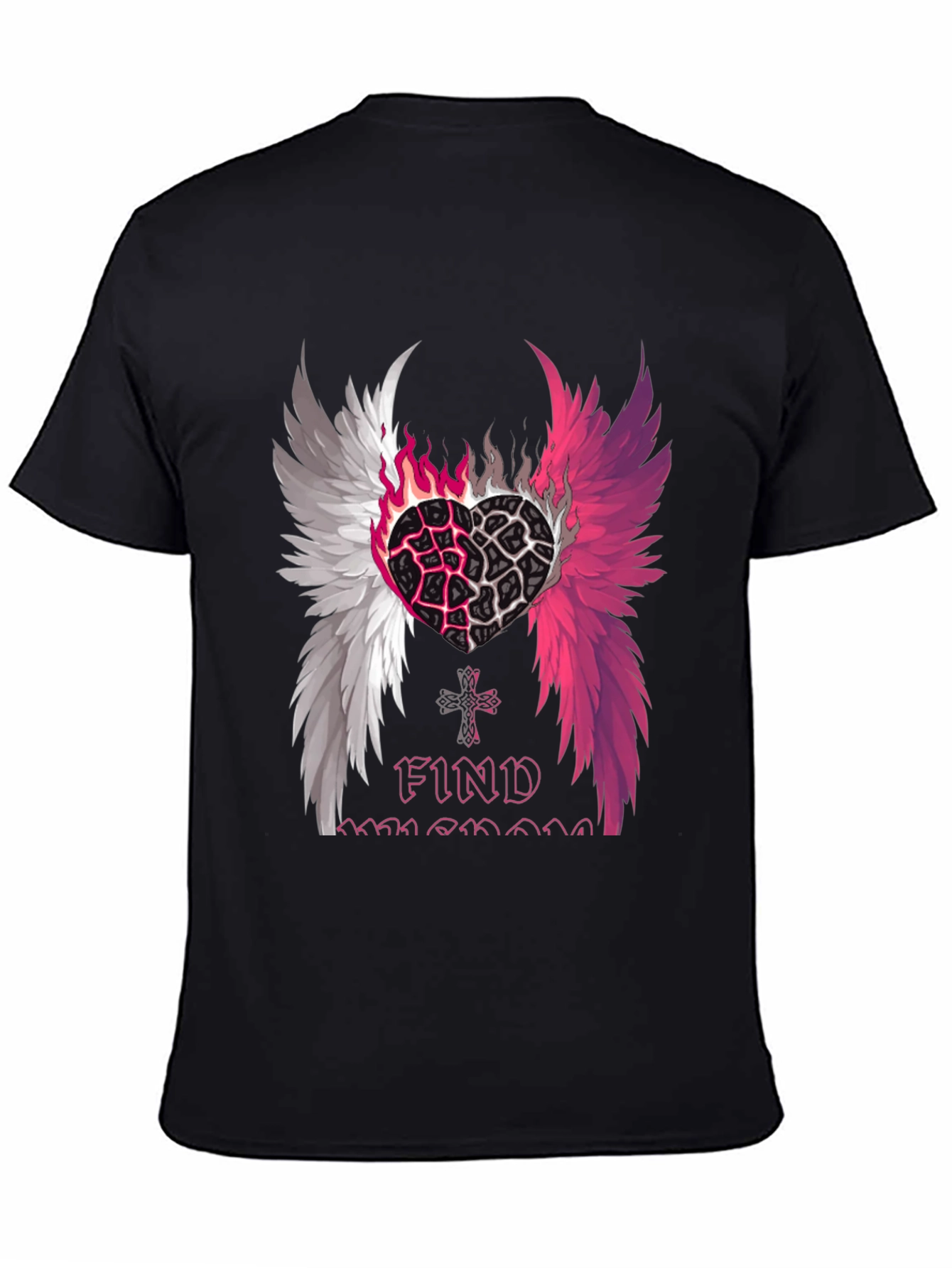 Heart Wings Graphic T-Shirt - Find Someone