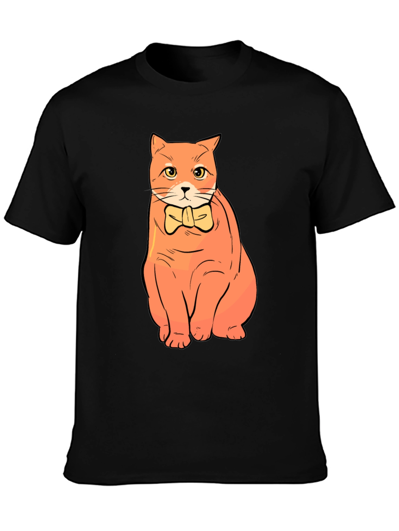 Cat Bowtie T-Shirt - Stylish Graphic Tee
