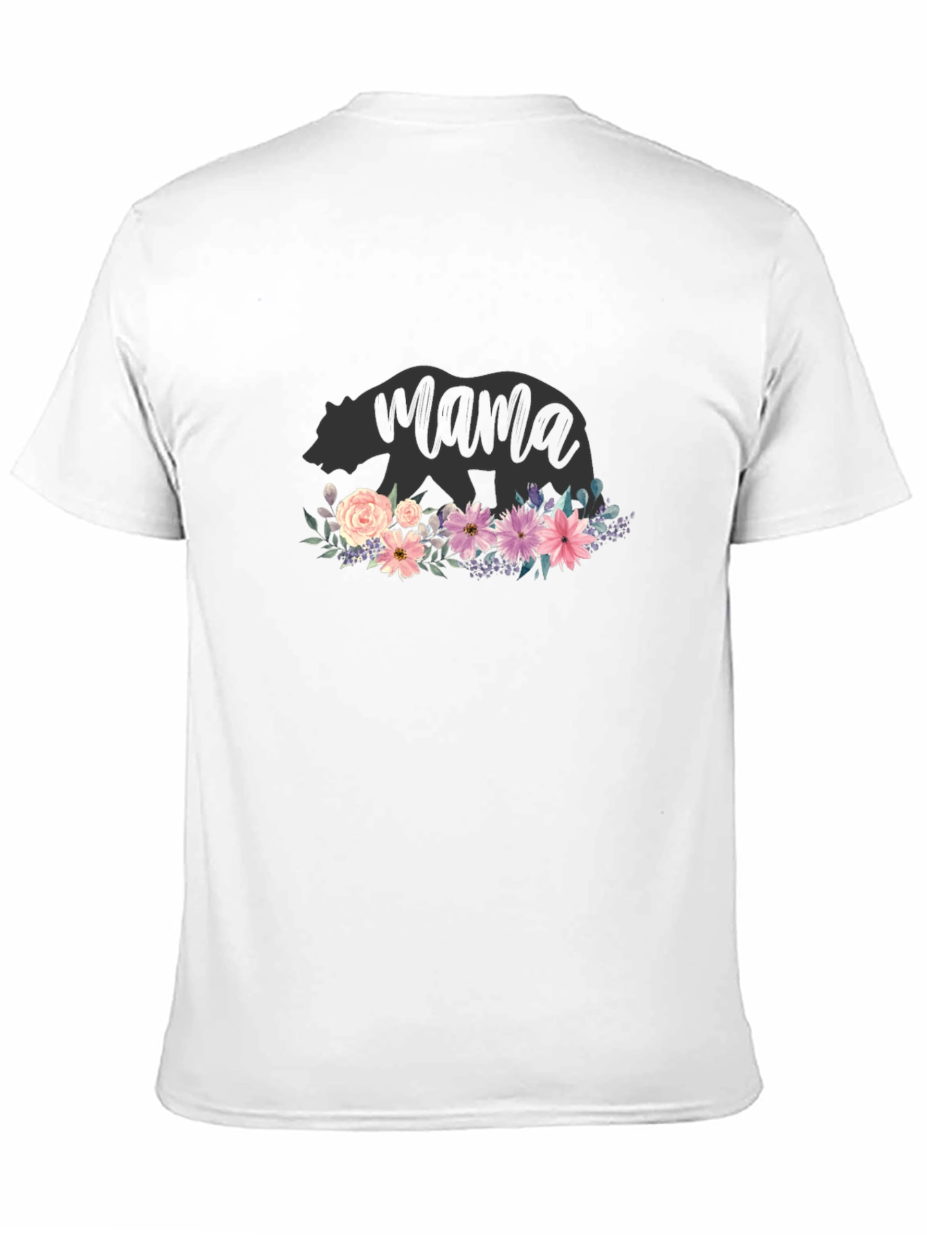Mama Bear Floral T-Shirt - Cute Womens Tee