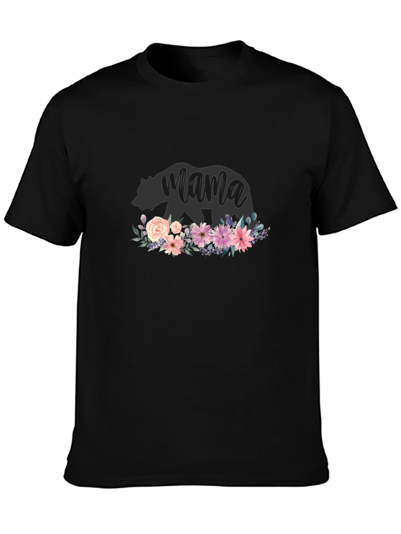 Mama Bear Floral T-Shirt - Cute Womens Tee