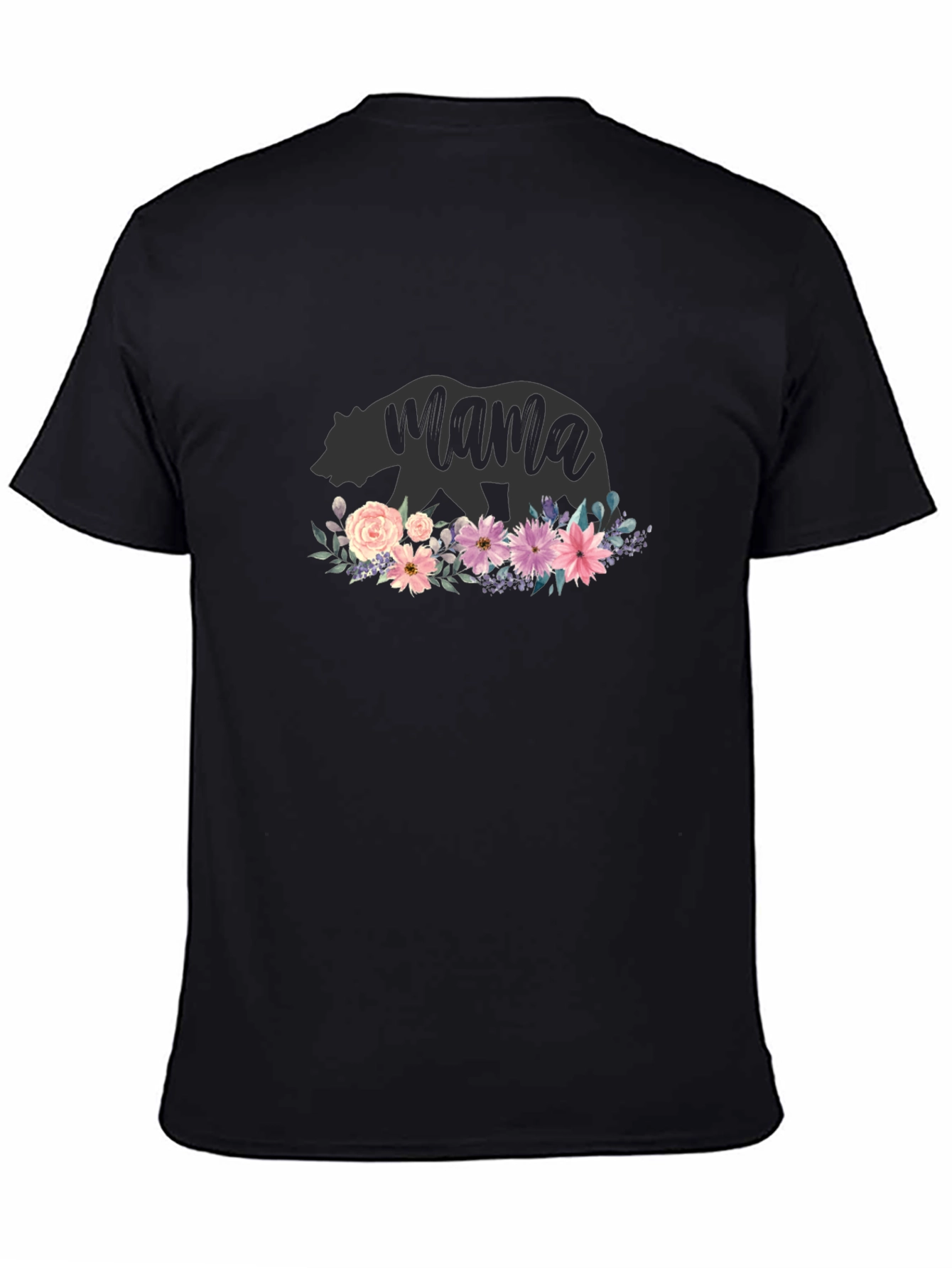 Mama Bear Floral T-Shirt - Cute Womens Tee