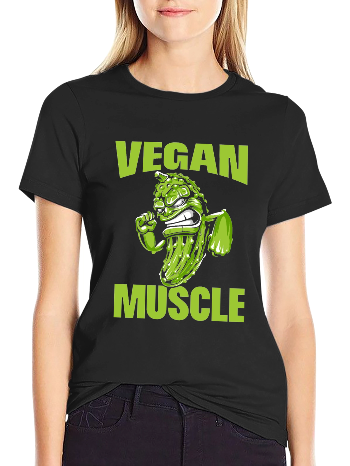 Vegan Muscle T-Shirt - Funny Vegetarian Gym Tee