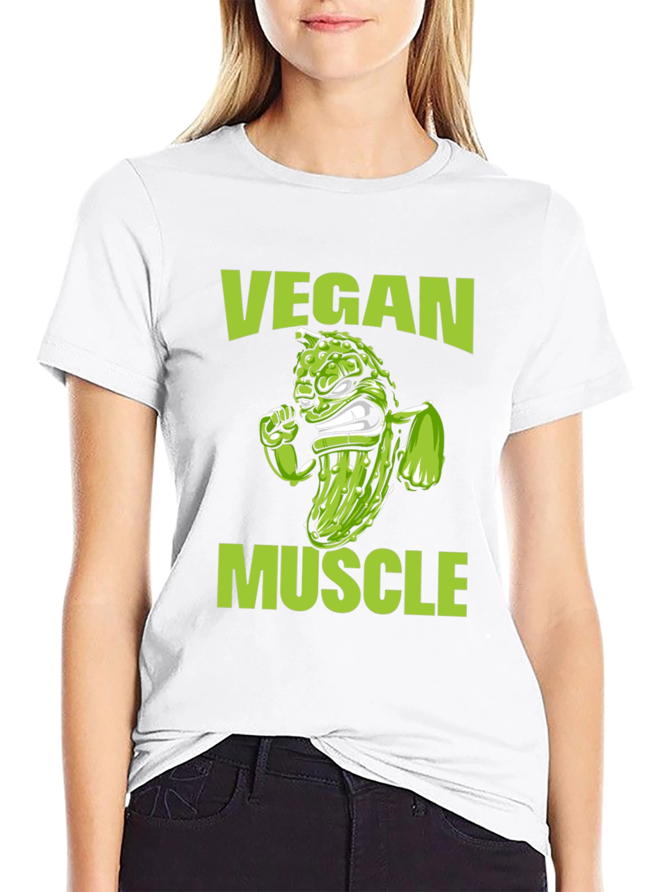 Vegan Muscle T-Shirt - Funny Vegetarian Gym Tee