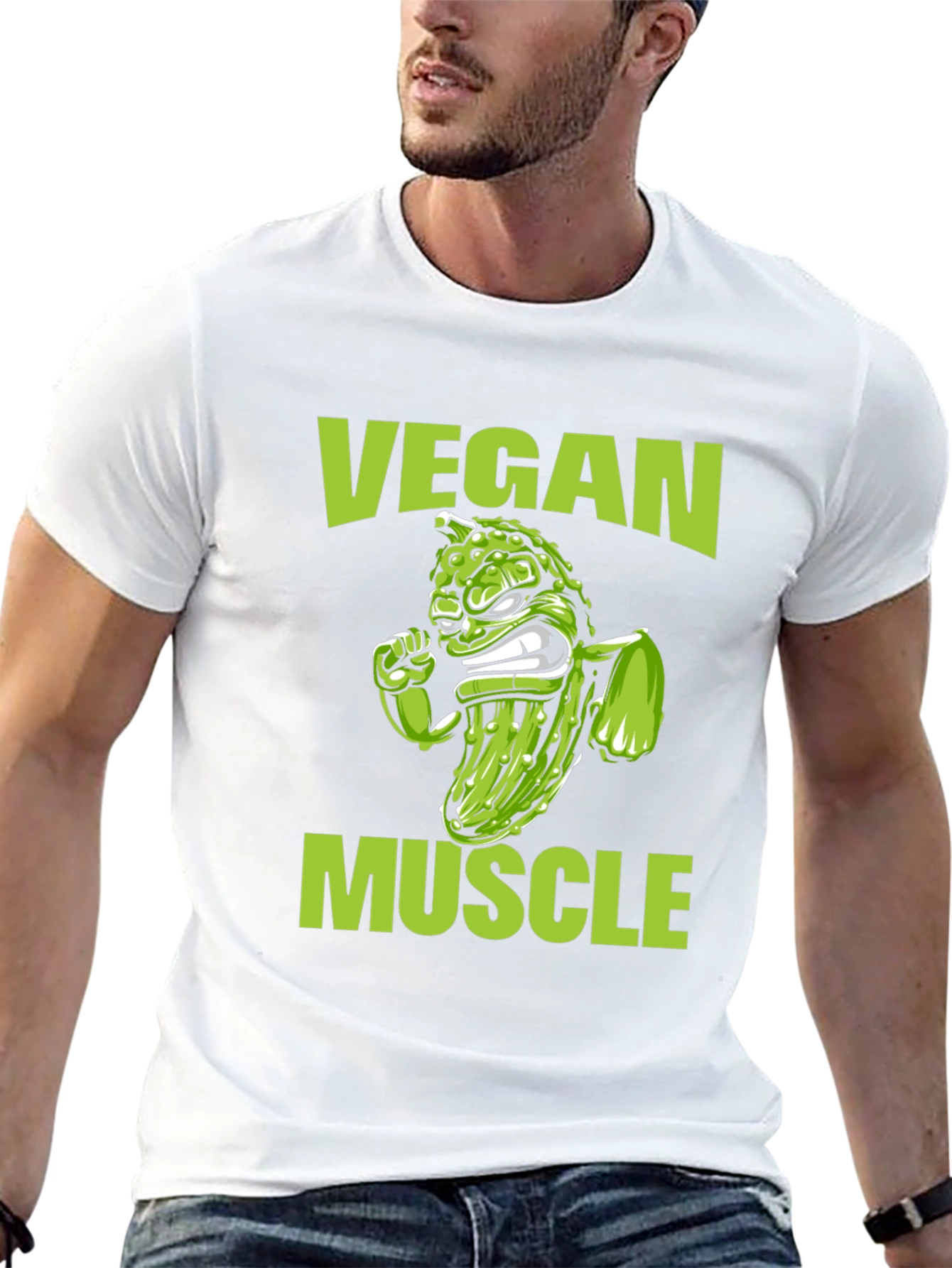 Vegan Muscle T-Shirt - Funny Vegetarian Gym Tee