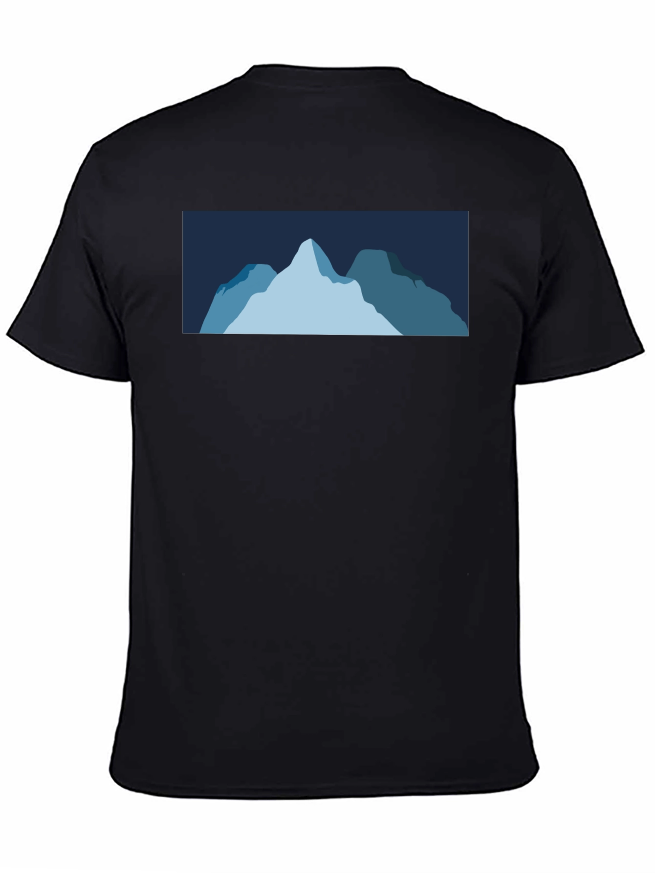 Mountain Graphic Tee - Black Cotton Blend