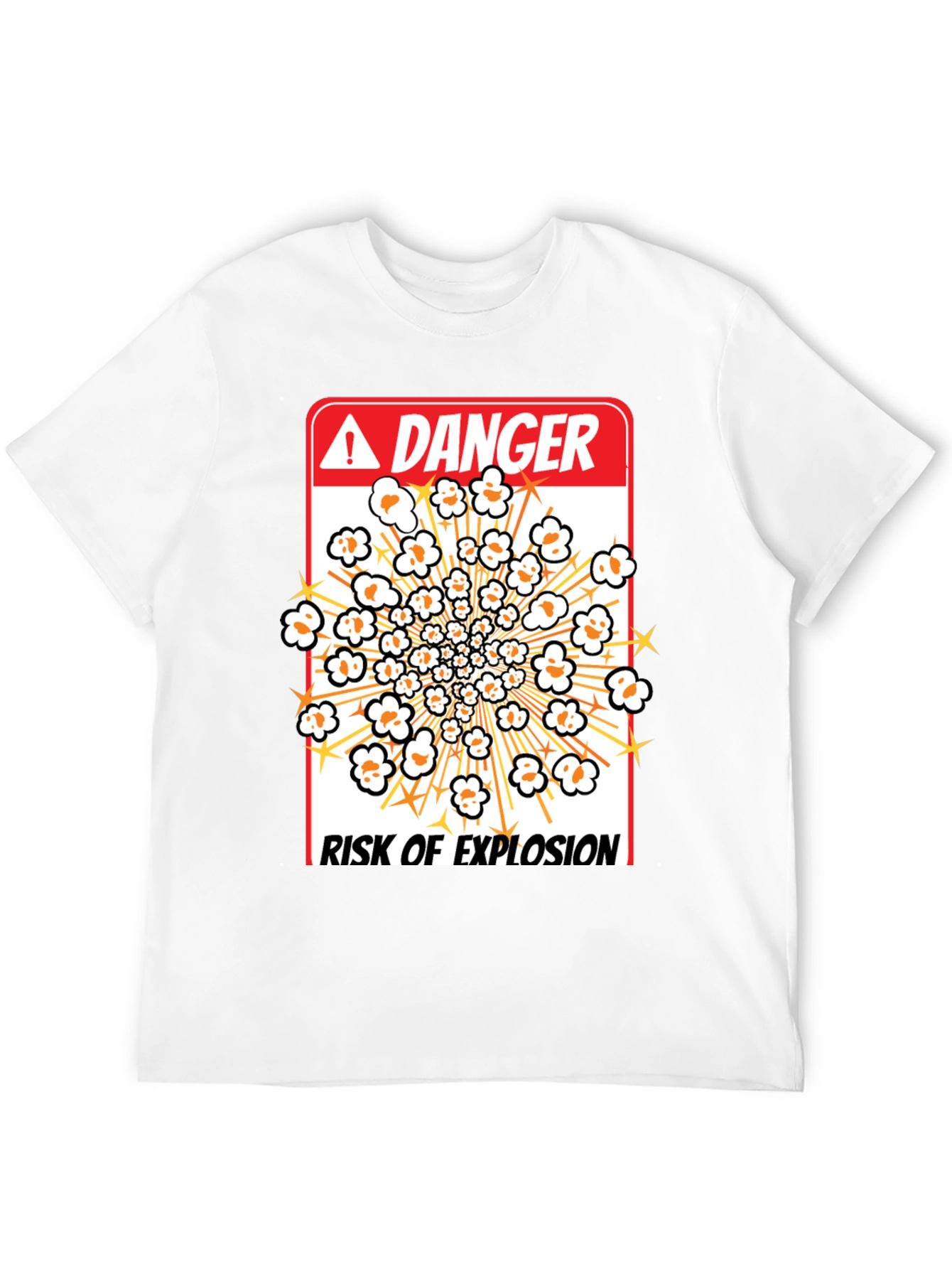 Danger Risk Of Explosion Popcorn T-Shirt