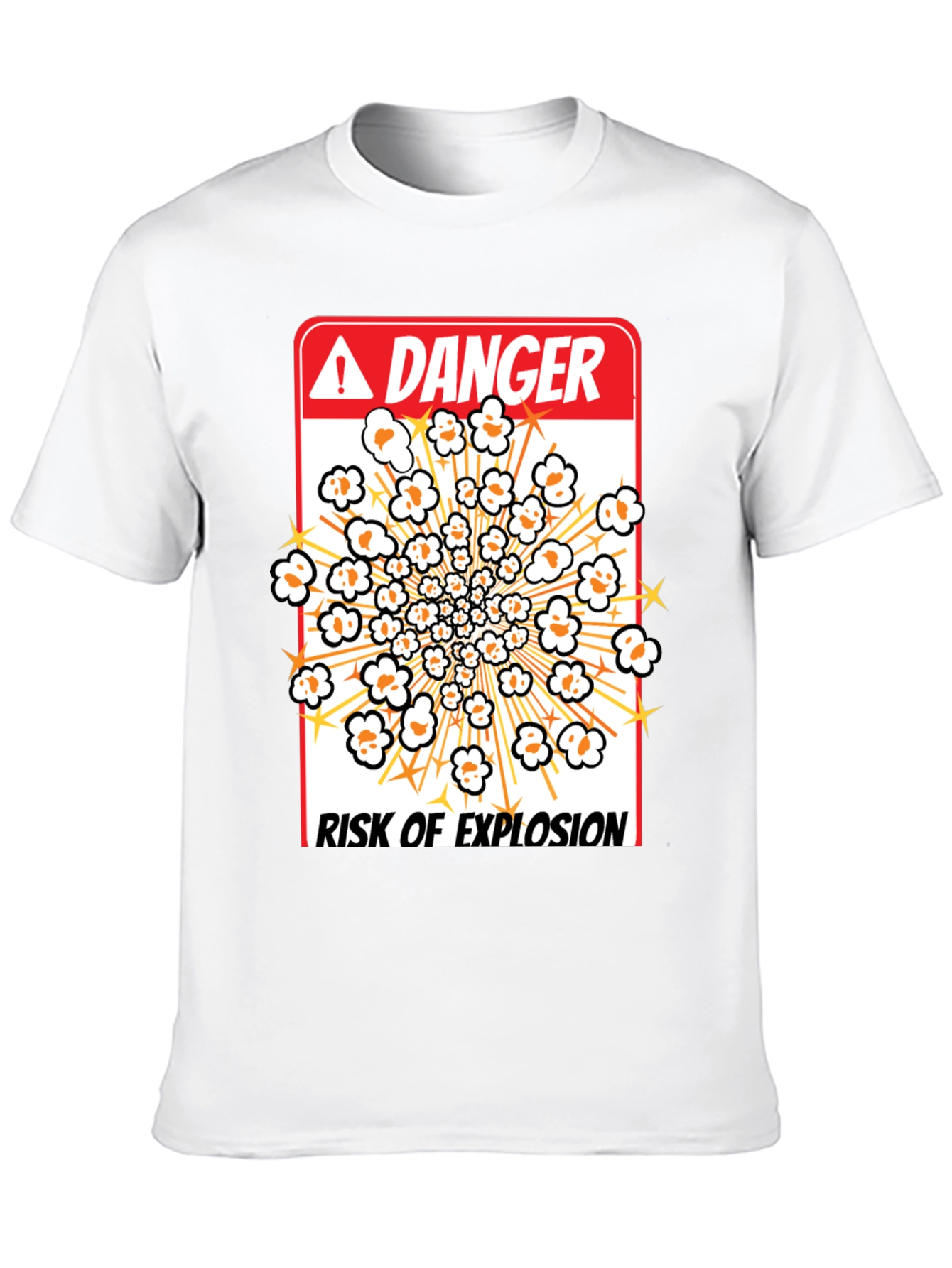 Danger Risk Of Explosion Popcorn T-Shirt