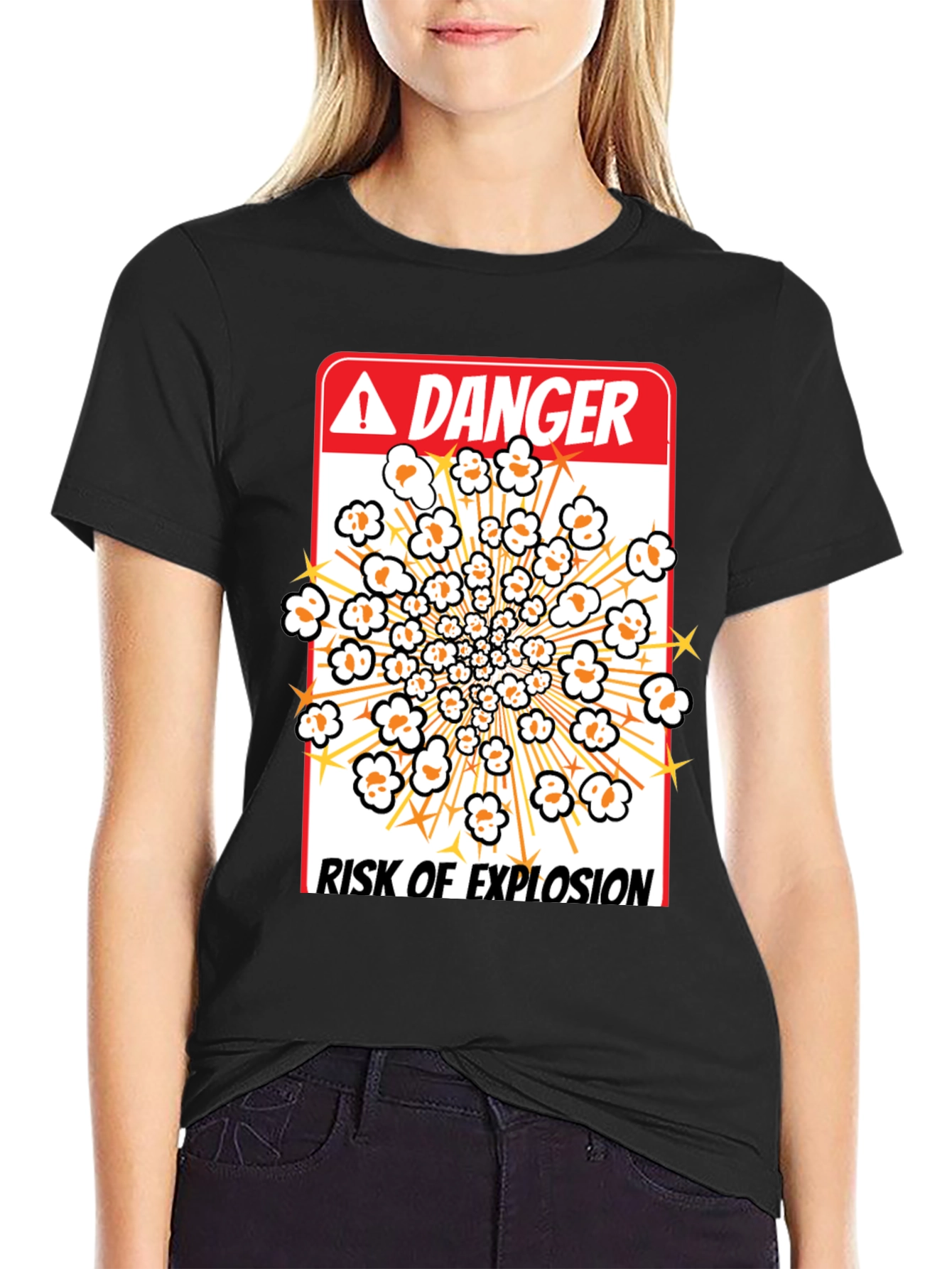 Danger Risk Of Explosion Popcorn T-Shirt