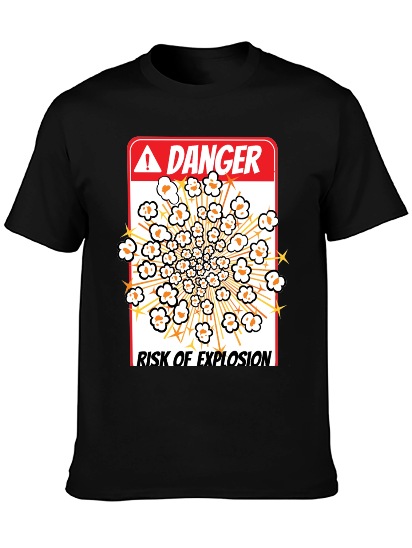 Danger Risk Of Explosion Popcorn T-Shirt