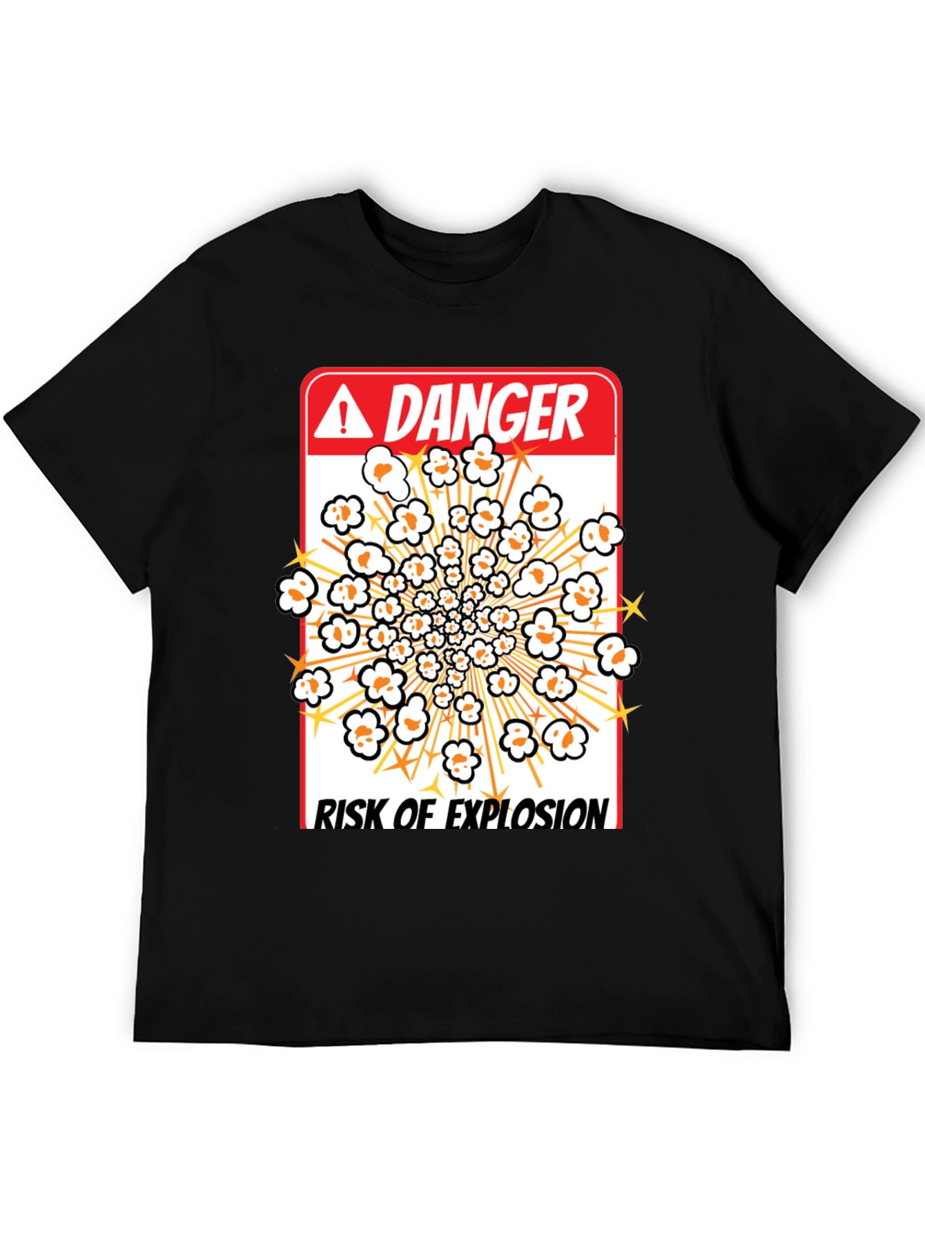 Danger Risk Of Explosion Popcorn T-Shirt