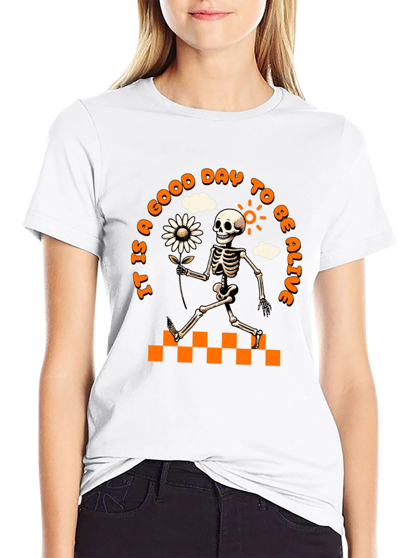 Good Day to Be Alive Skeleton Graphic Tee