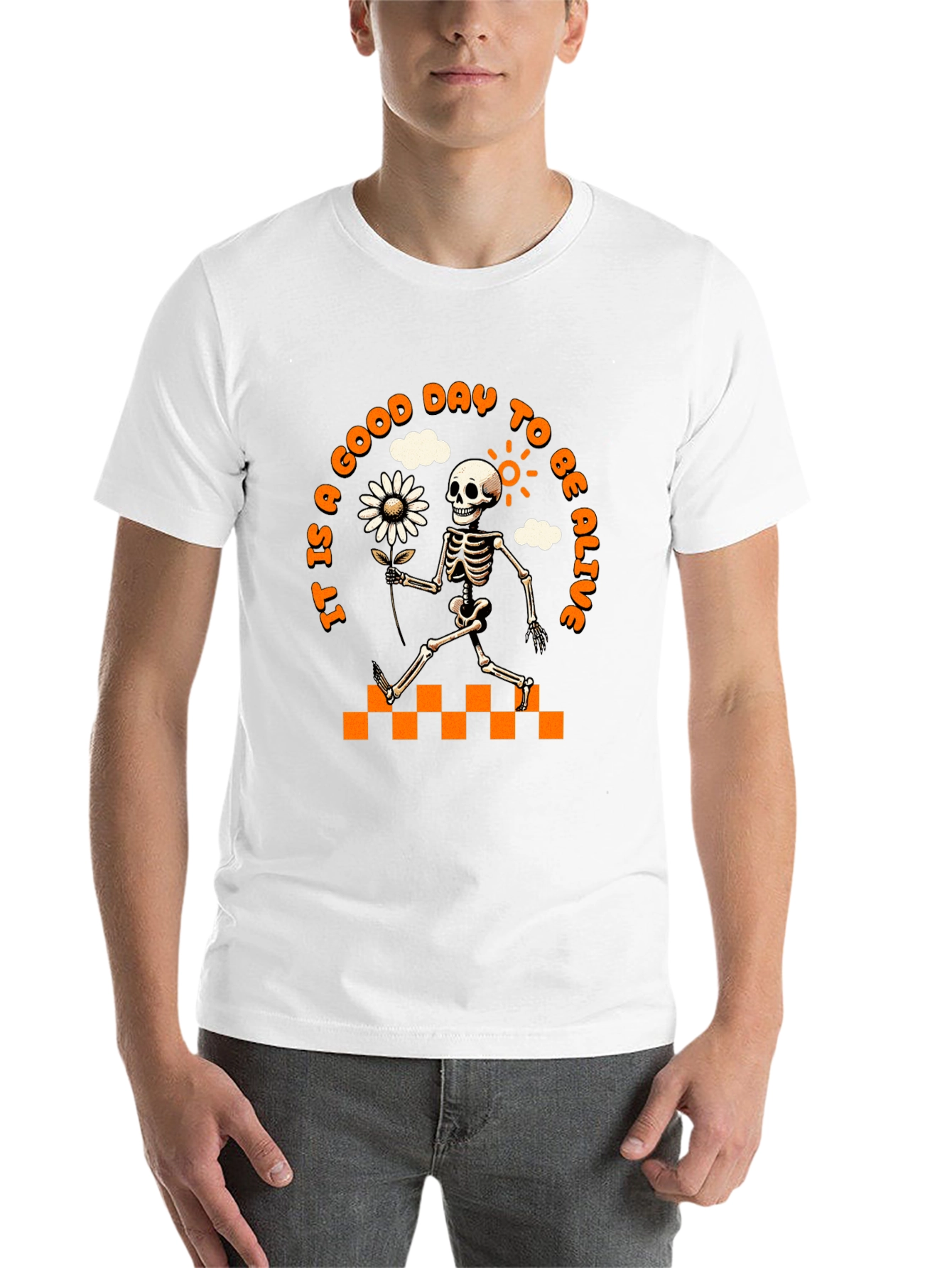 Good Day to Be Alive Skeleton Graphic Tee