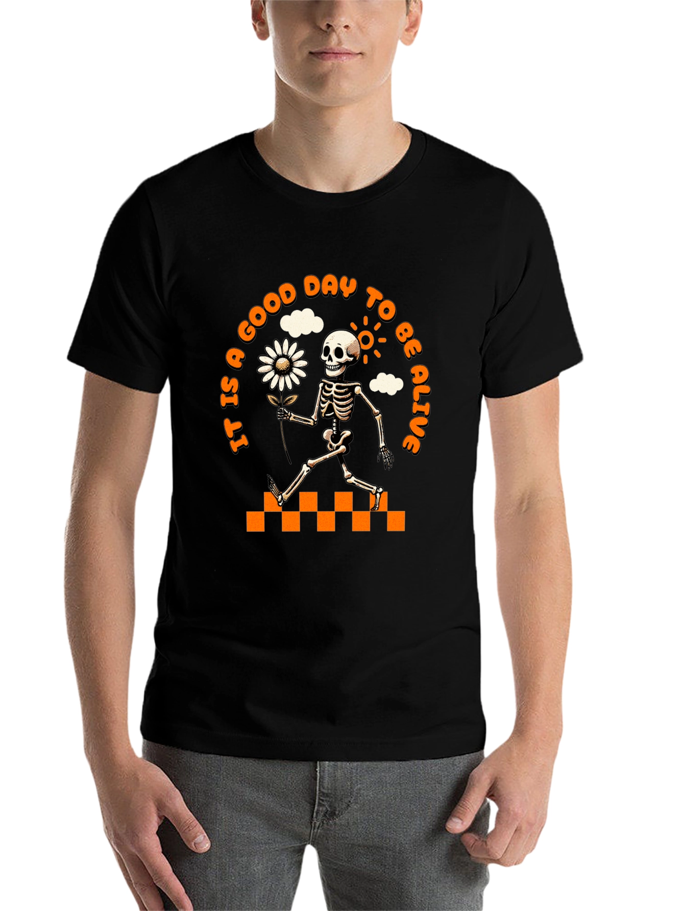 Good Day to Be Alive Skeleton Graphic Tee
