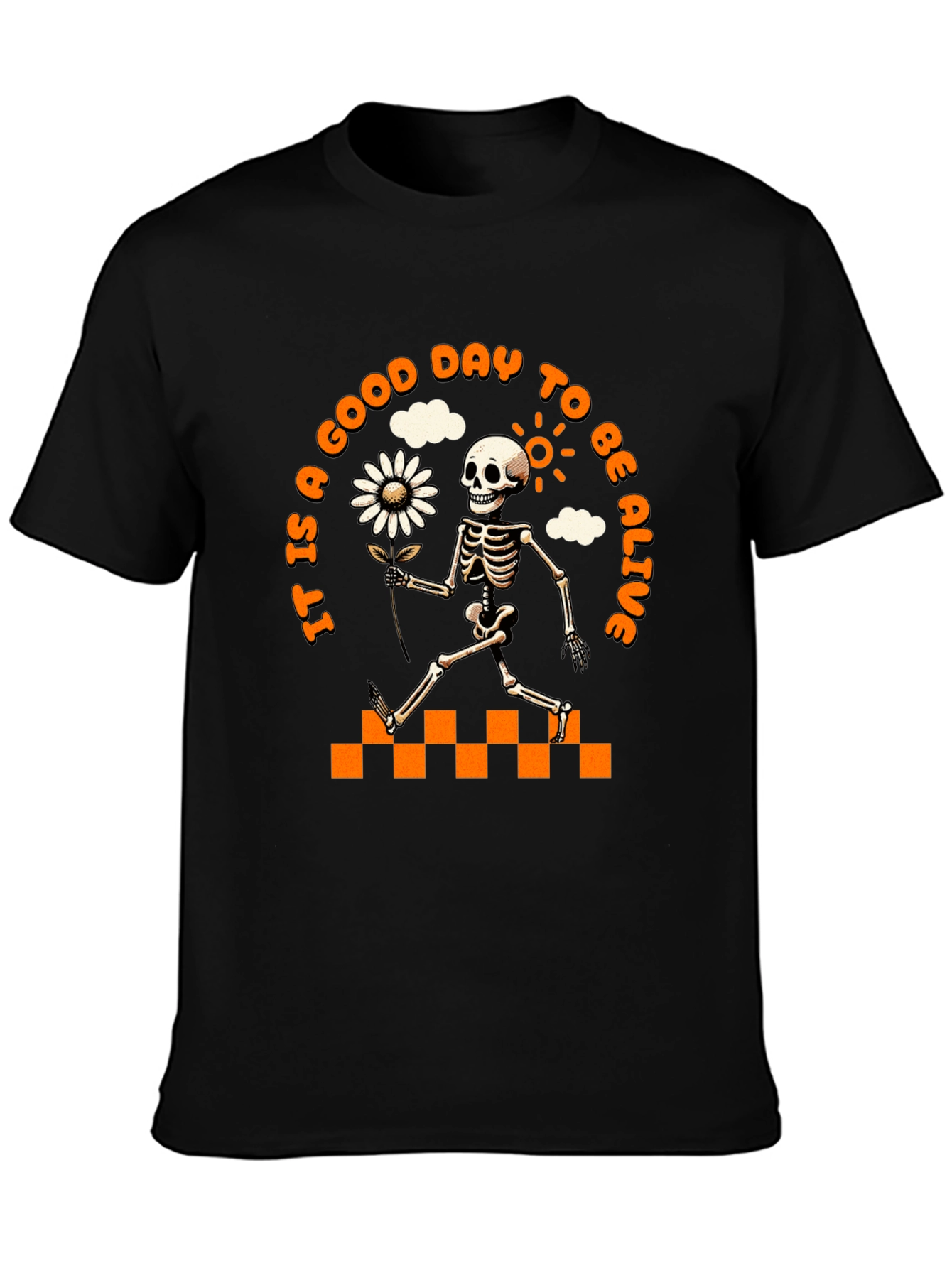 Good Day to Be Alive Skeleton Graphic Tee