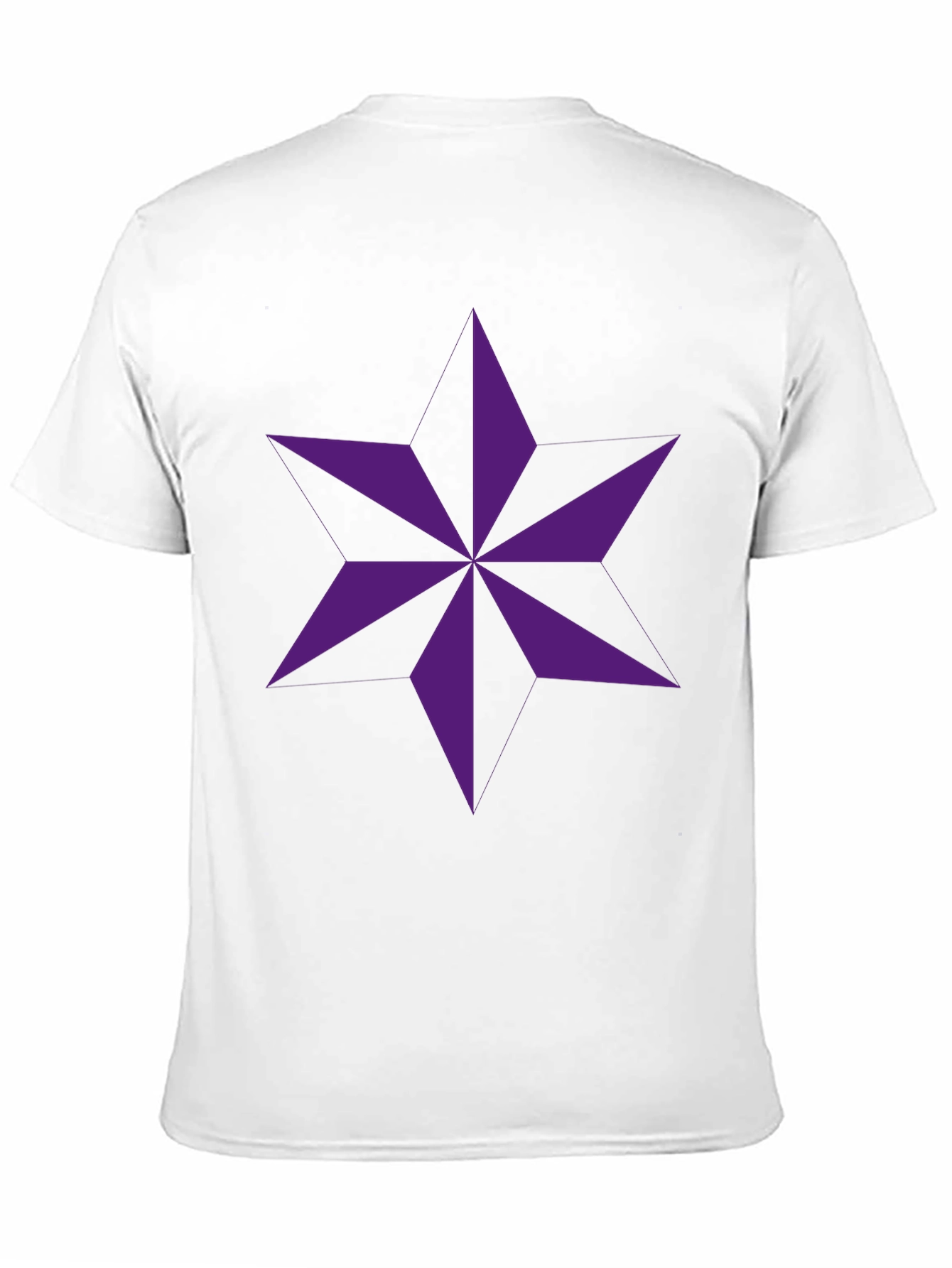 Geometric Star Graphic Black T-Shirt
