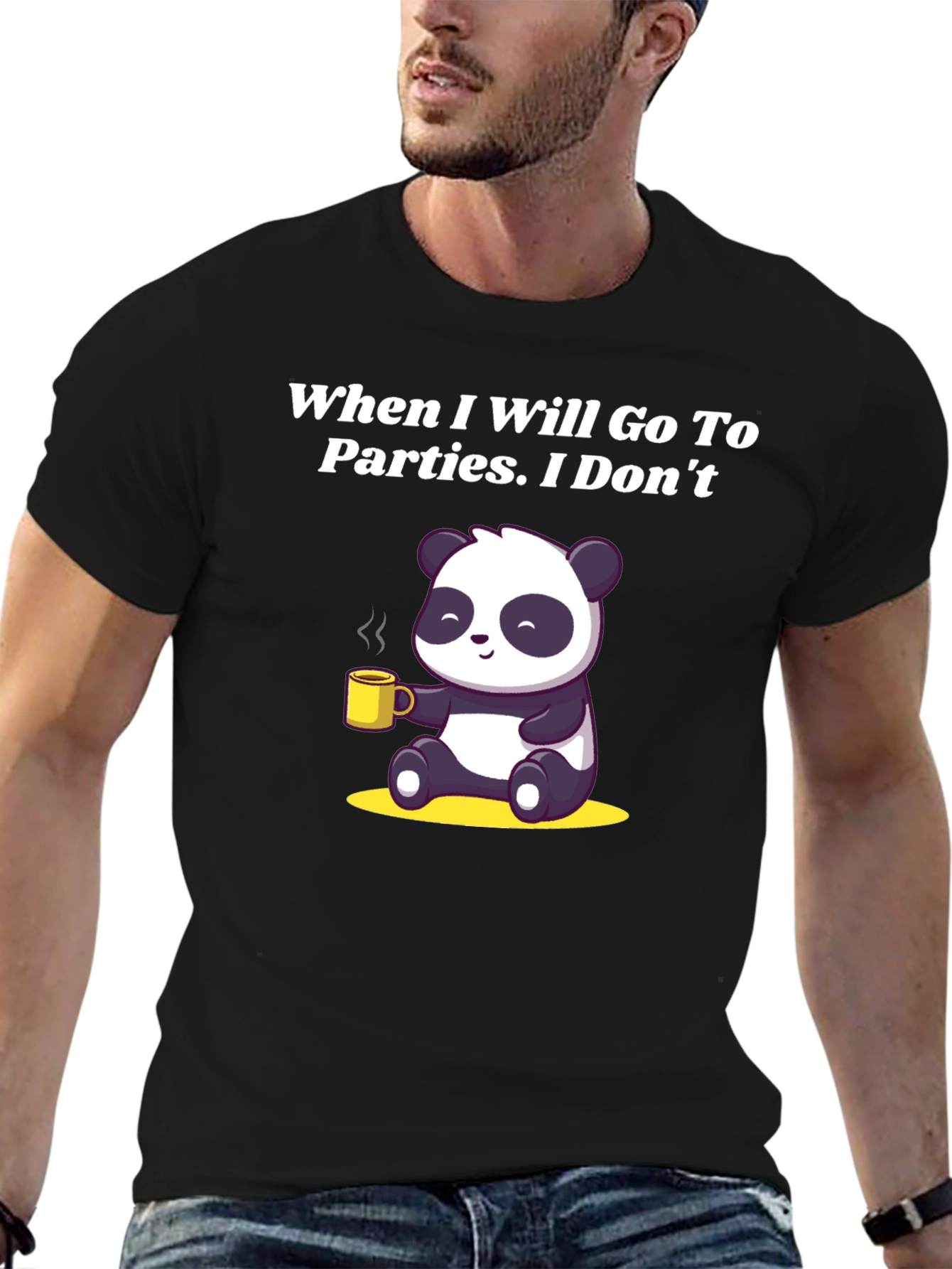 Introvert Panda Graphic Tee
