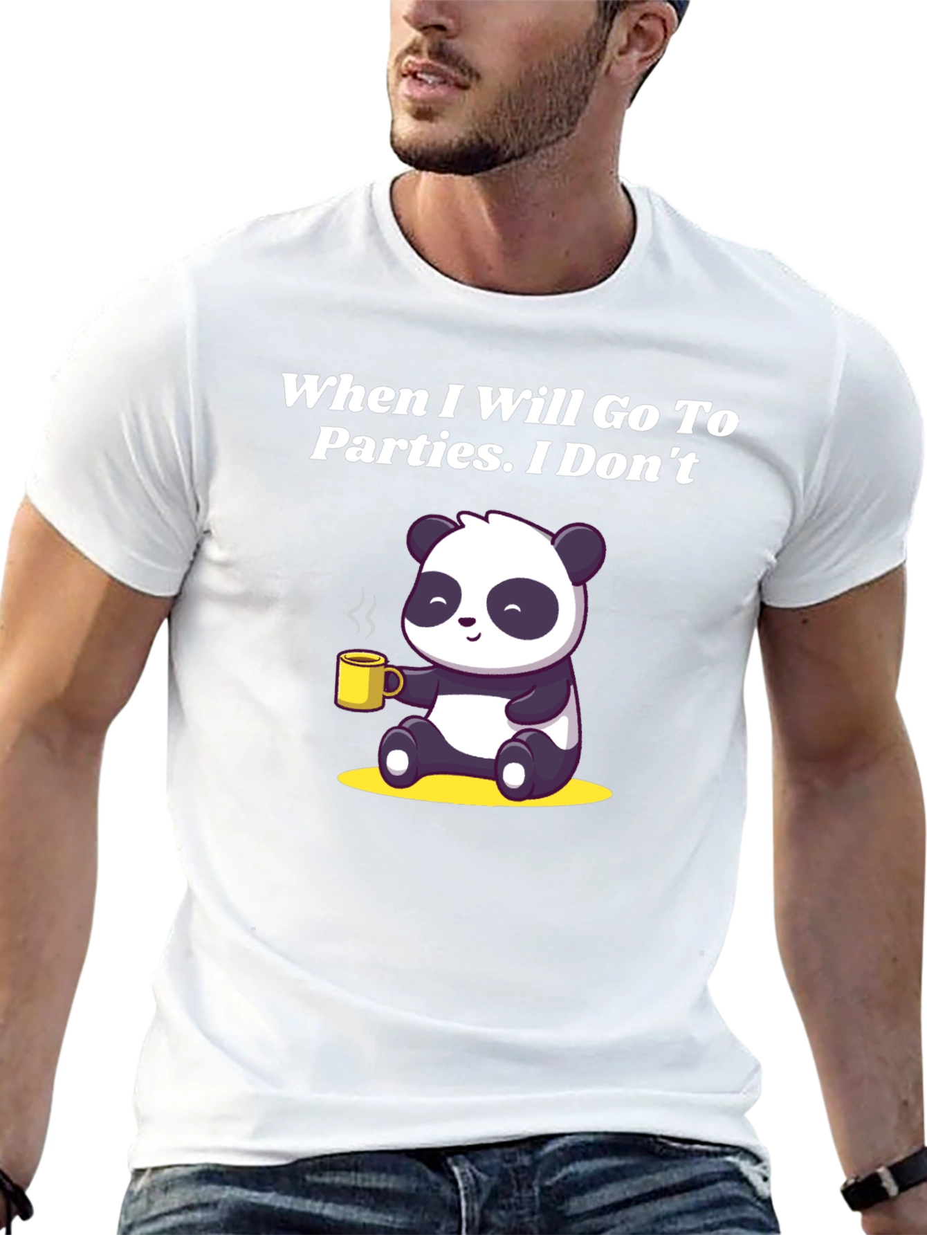 Introvert Panda Graphic Tee