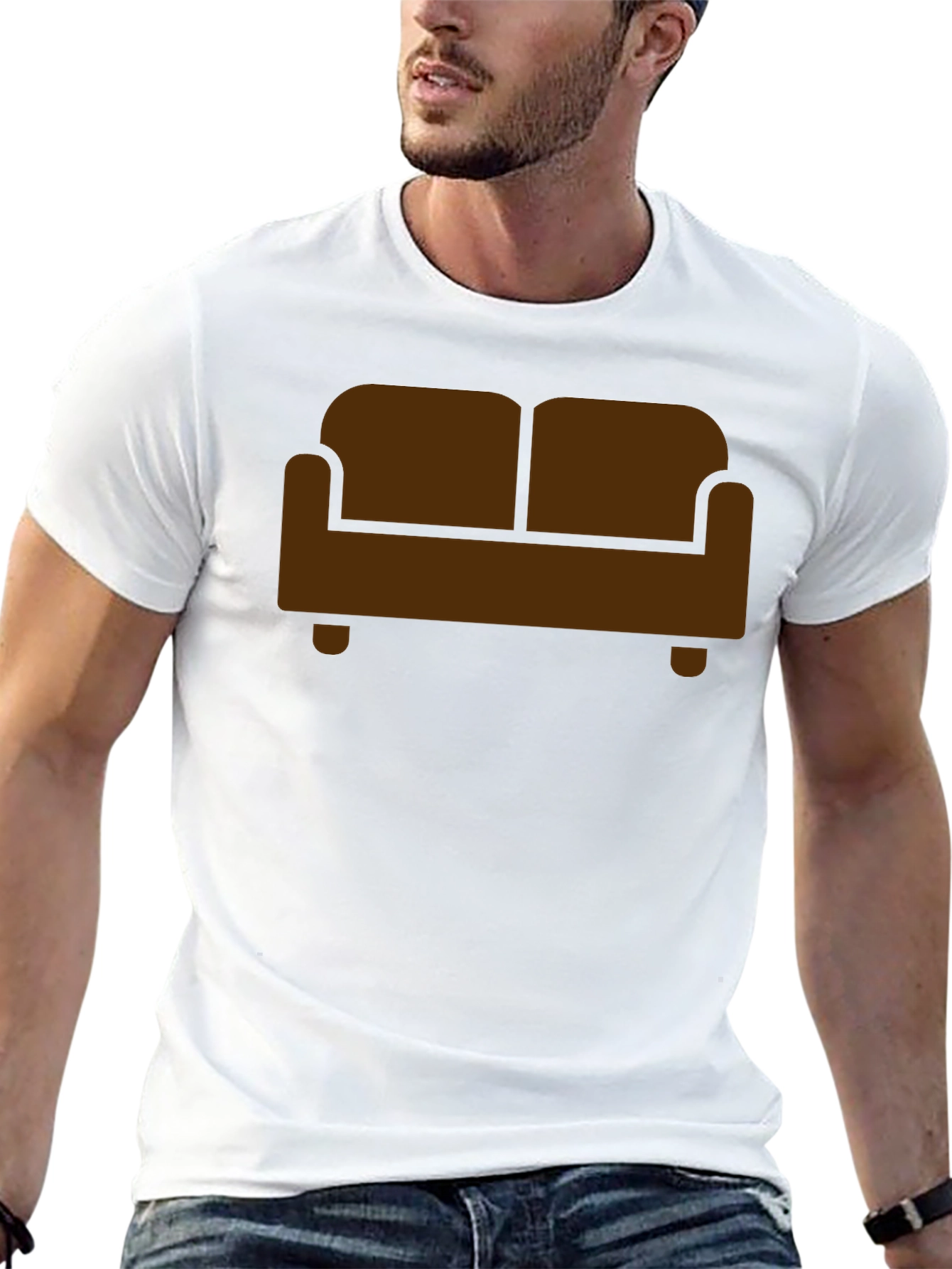 Couch Potato Black Graphic T-Shirt