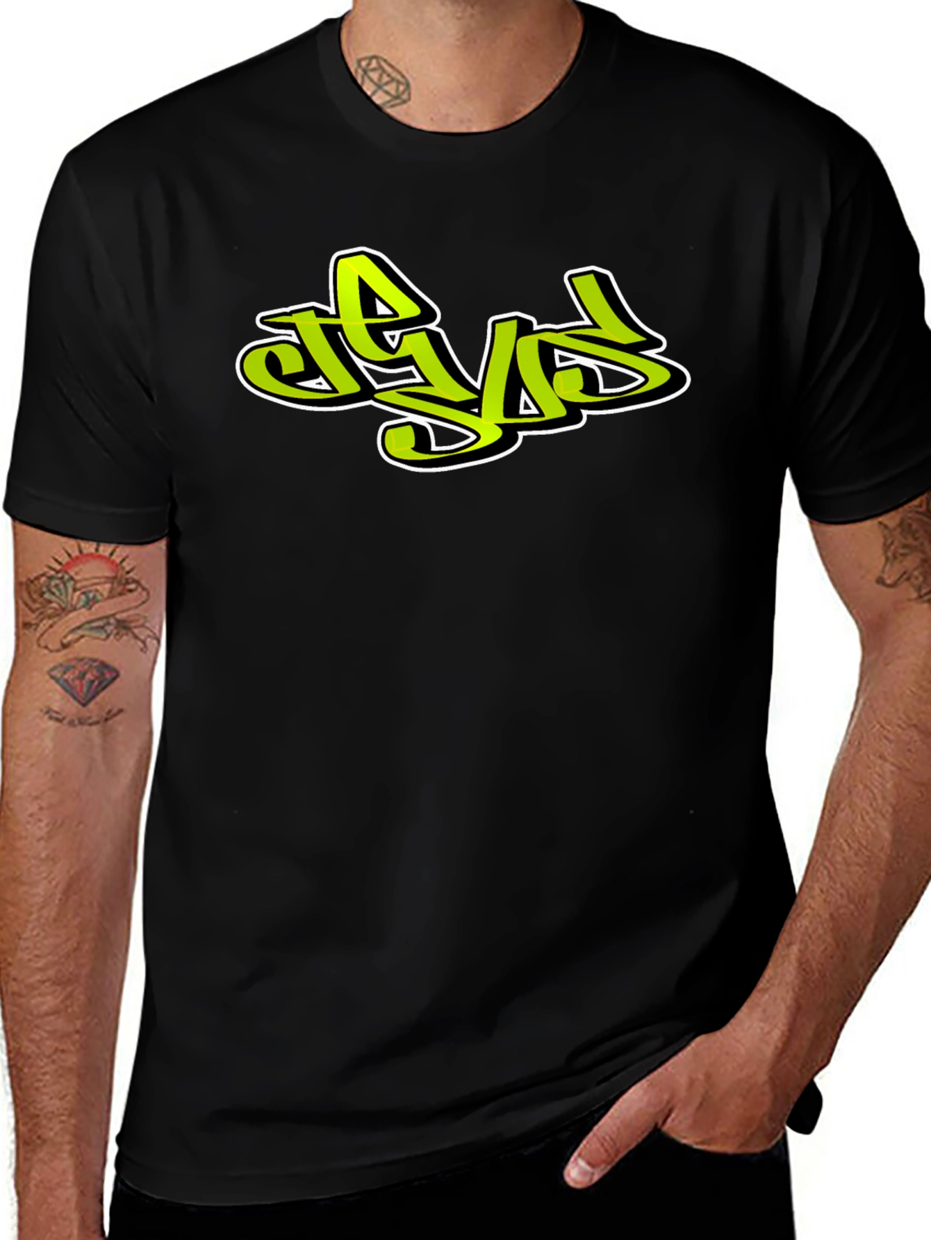 Cool Graphic Tee - Street Style Graffiti Design