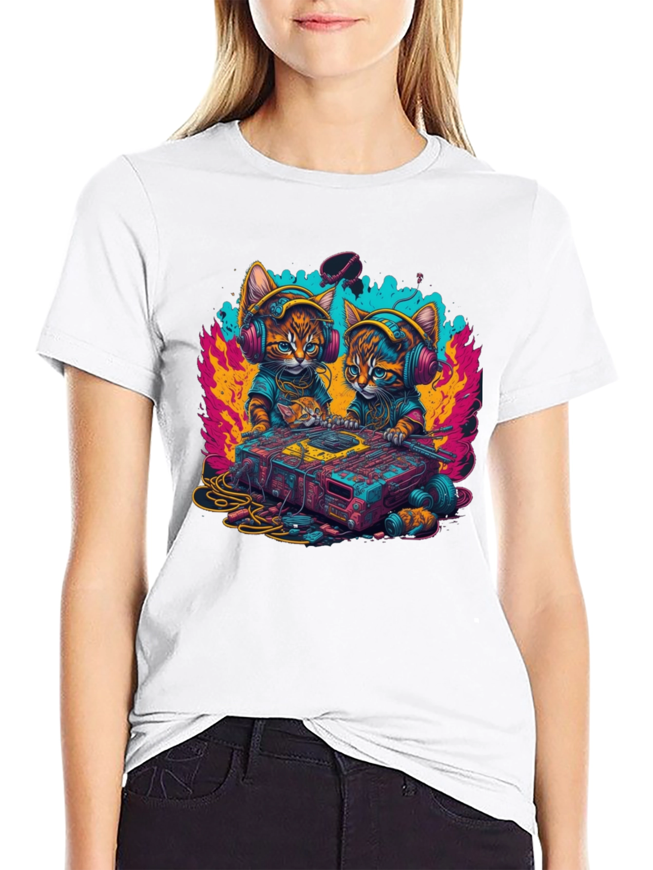 DJ Cat T-Shirt - Music Lover Tee