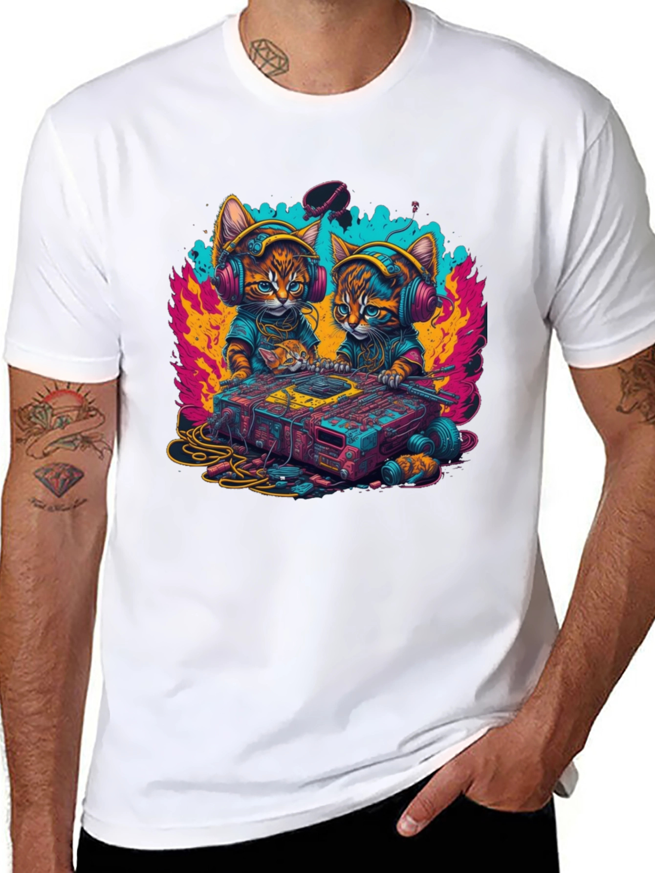 DJ Cat T-Shirt - Music Lover Tee
